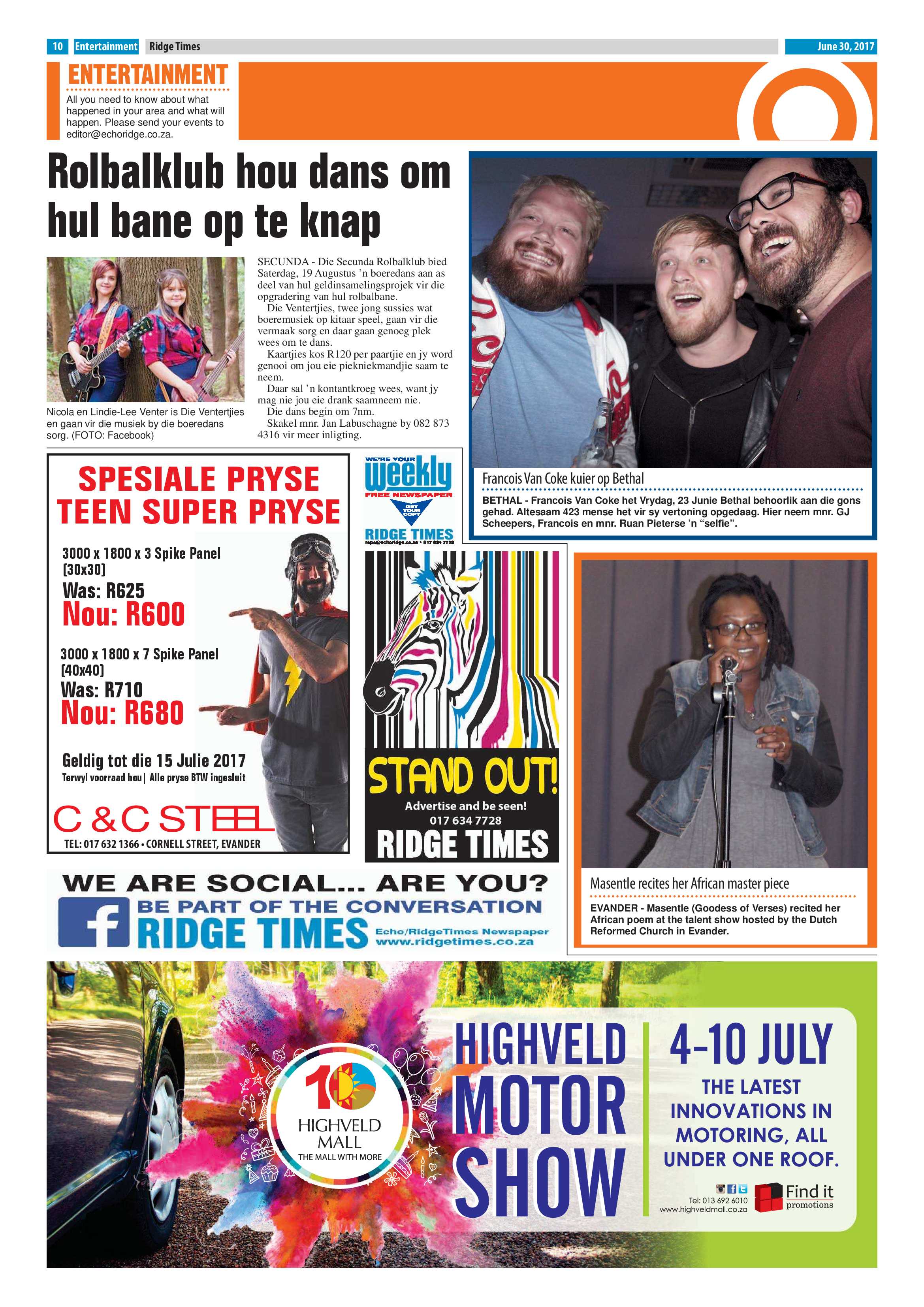 Ridge Times 30 June 2017 page 10