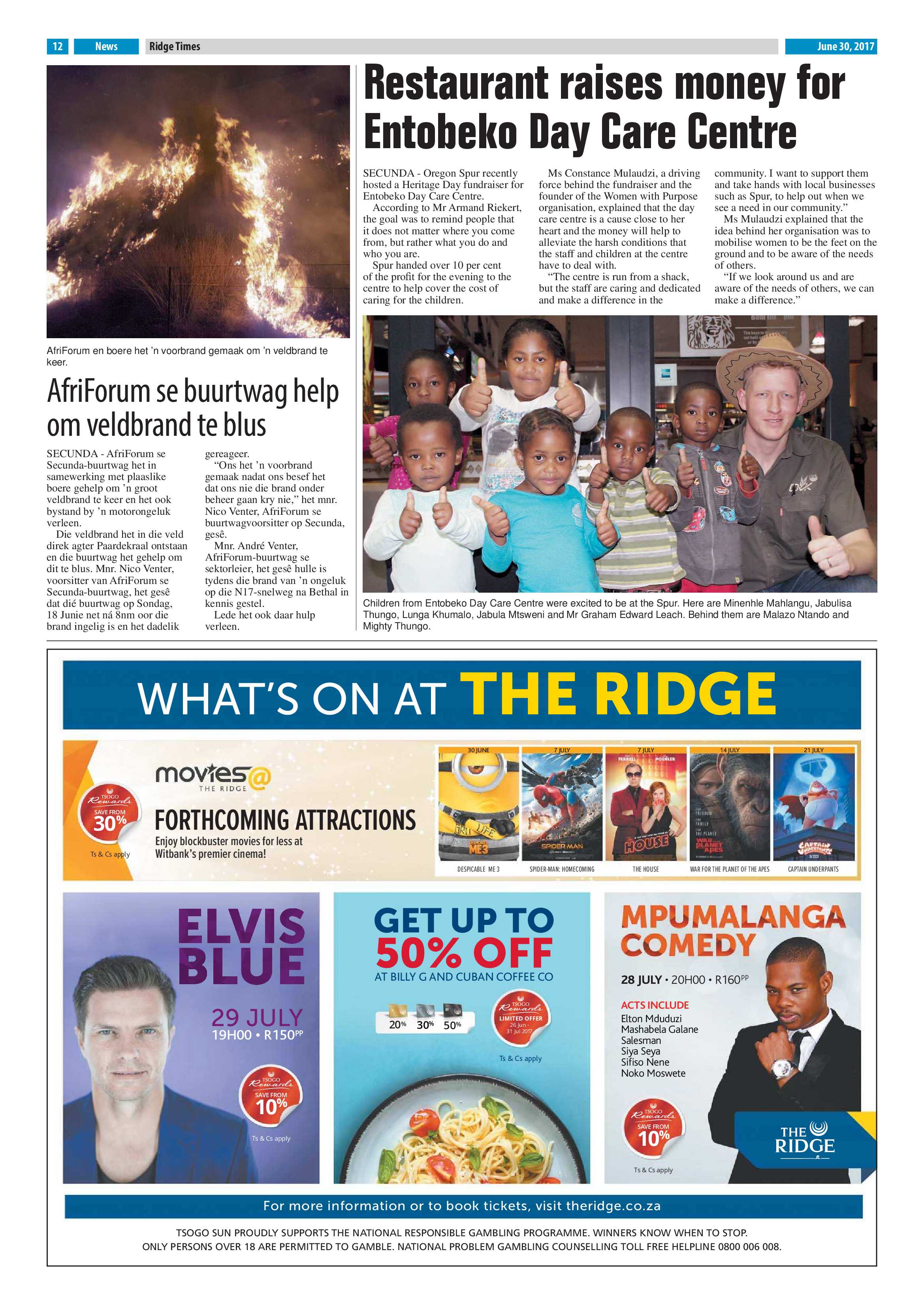 Ridge Times 30 June 2017 page 12
