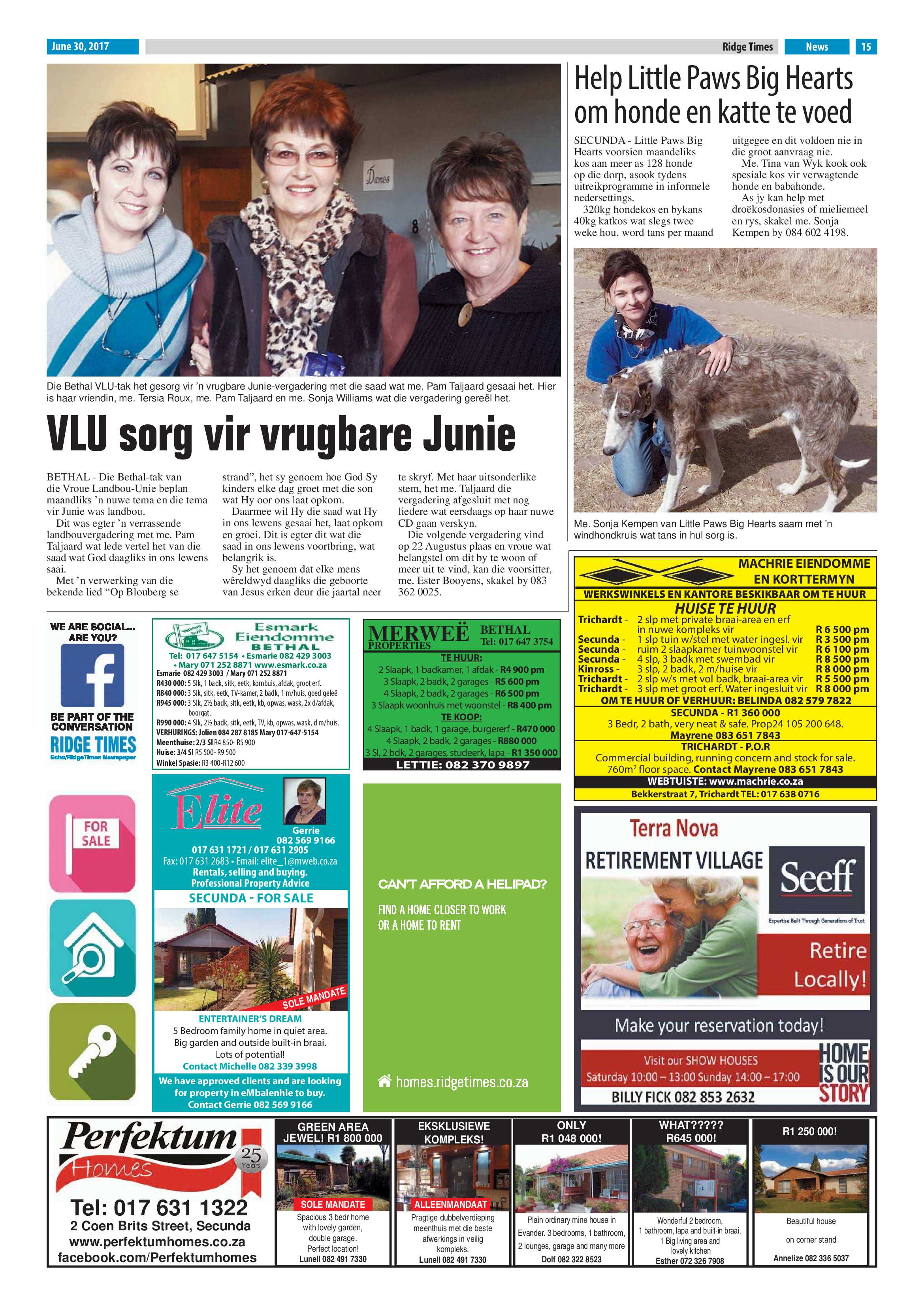 Ridge Times 30 June 2017 page 15
