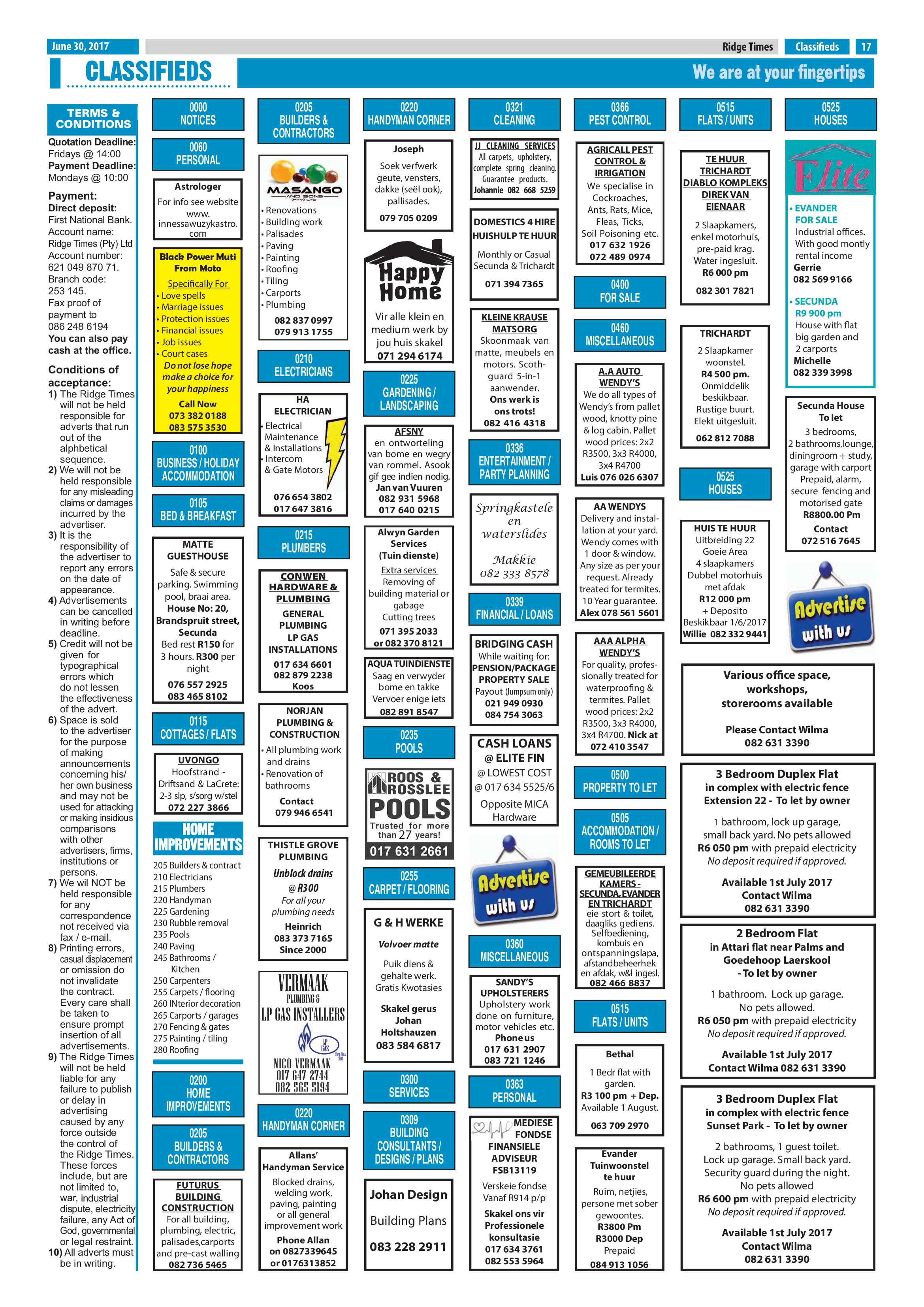 Ridge Times 30 June 2017 page 17