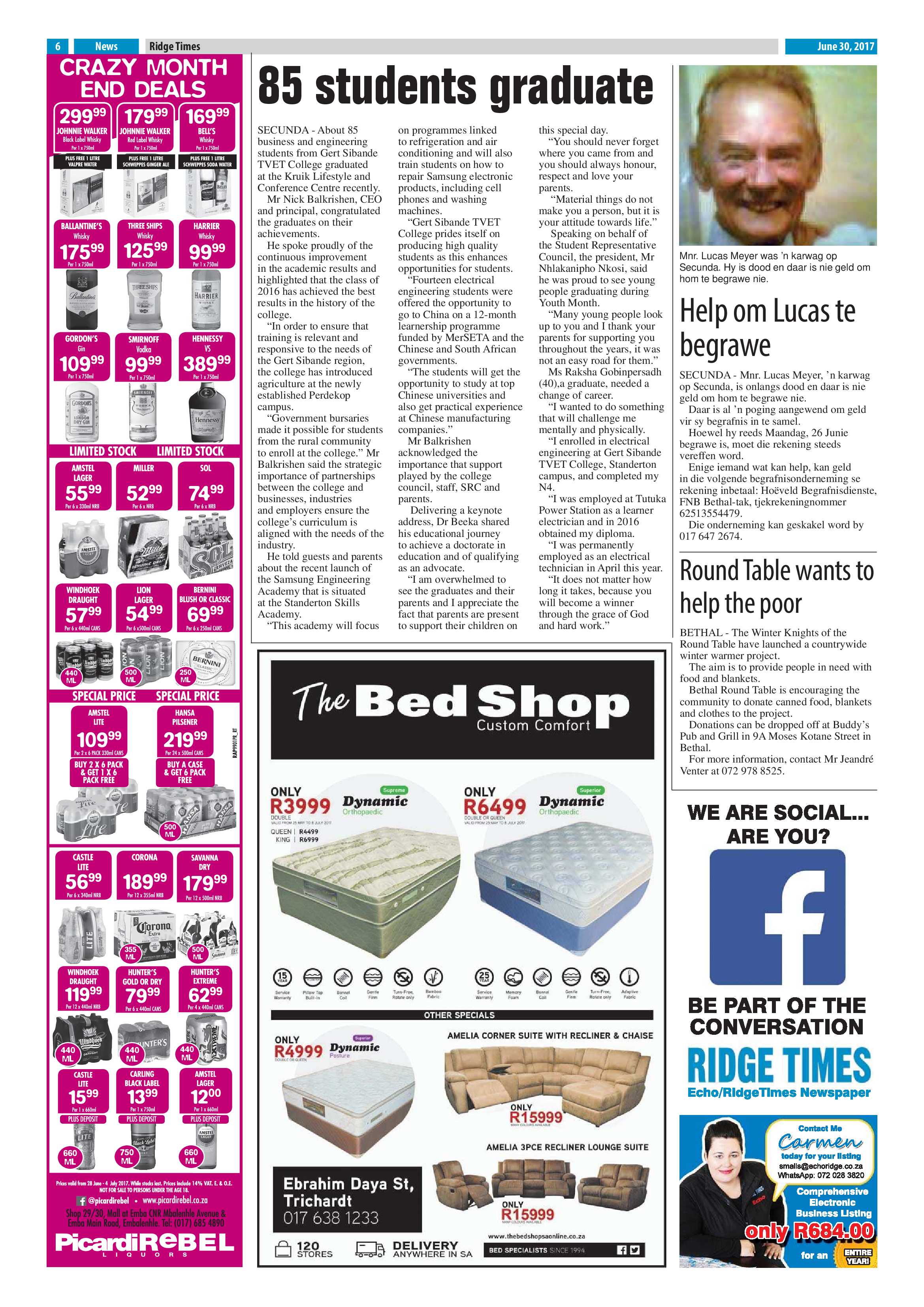 Ridge Times 30 June 2017 page 6