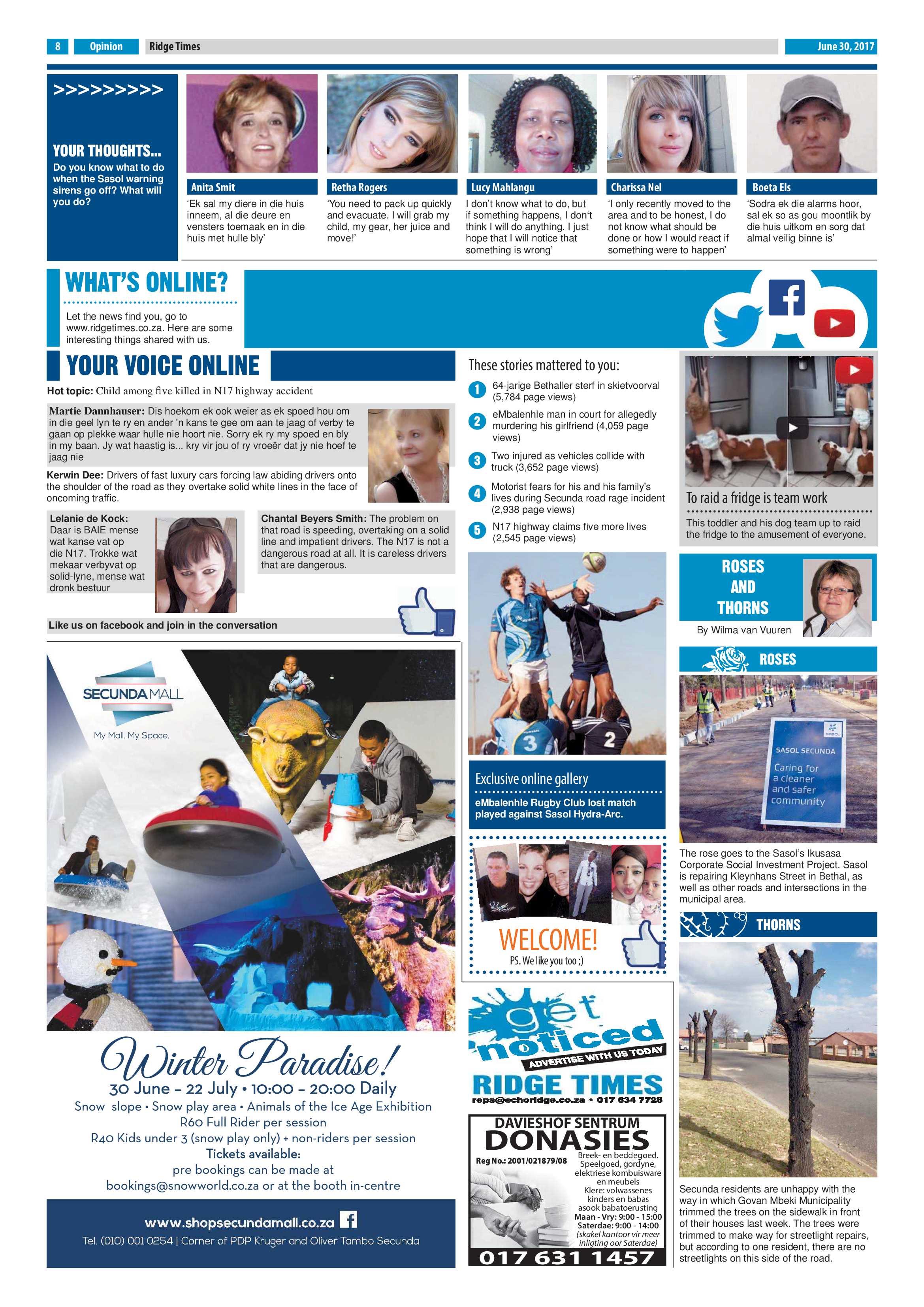Ridge Times 30 June 2017 page 8