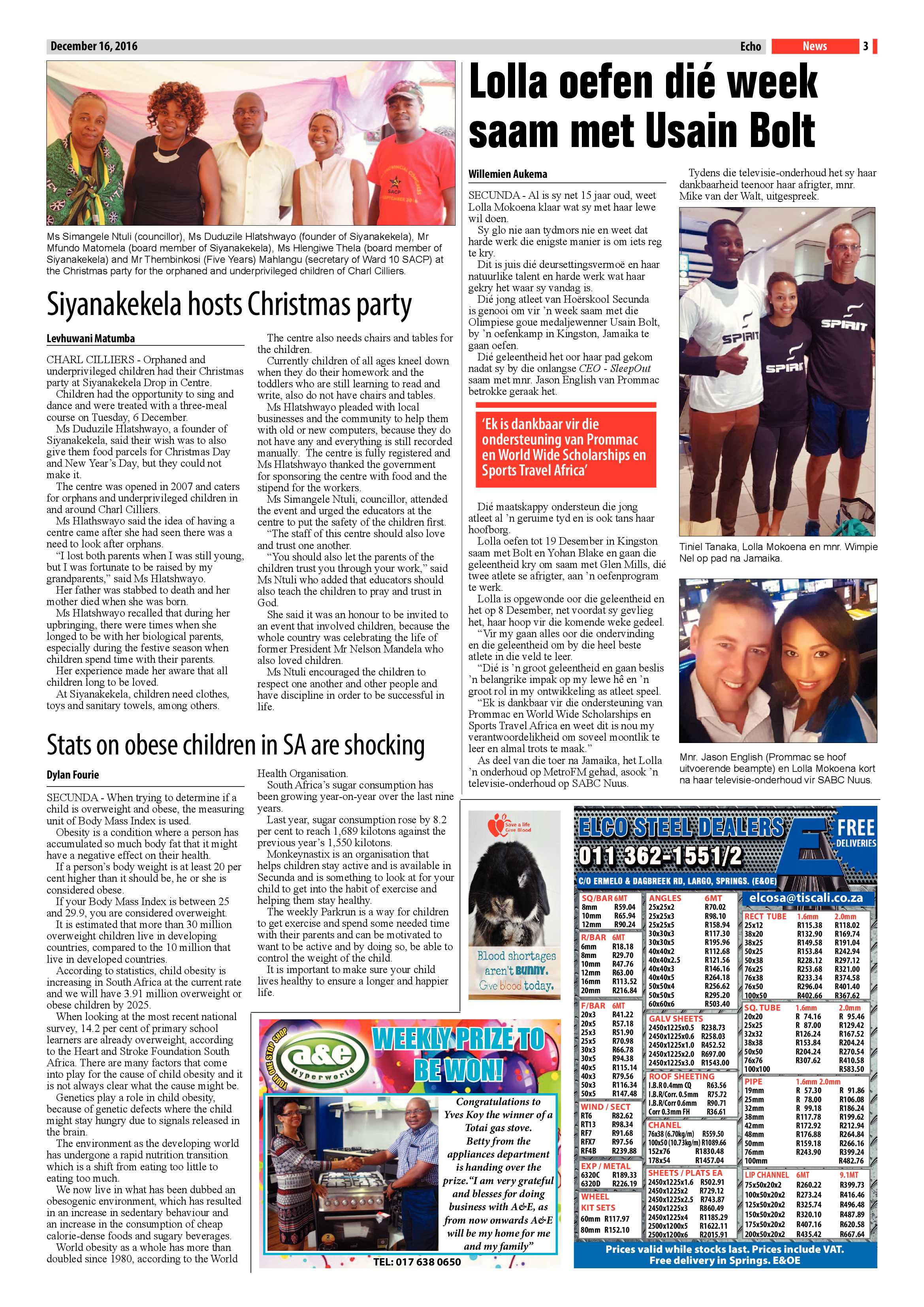 Echo, 16 December 2016 page 3