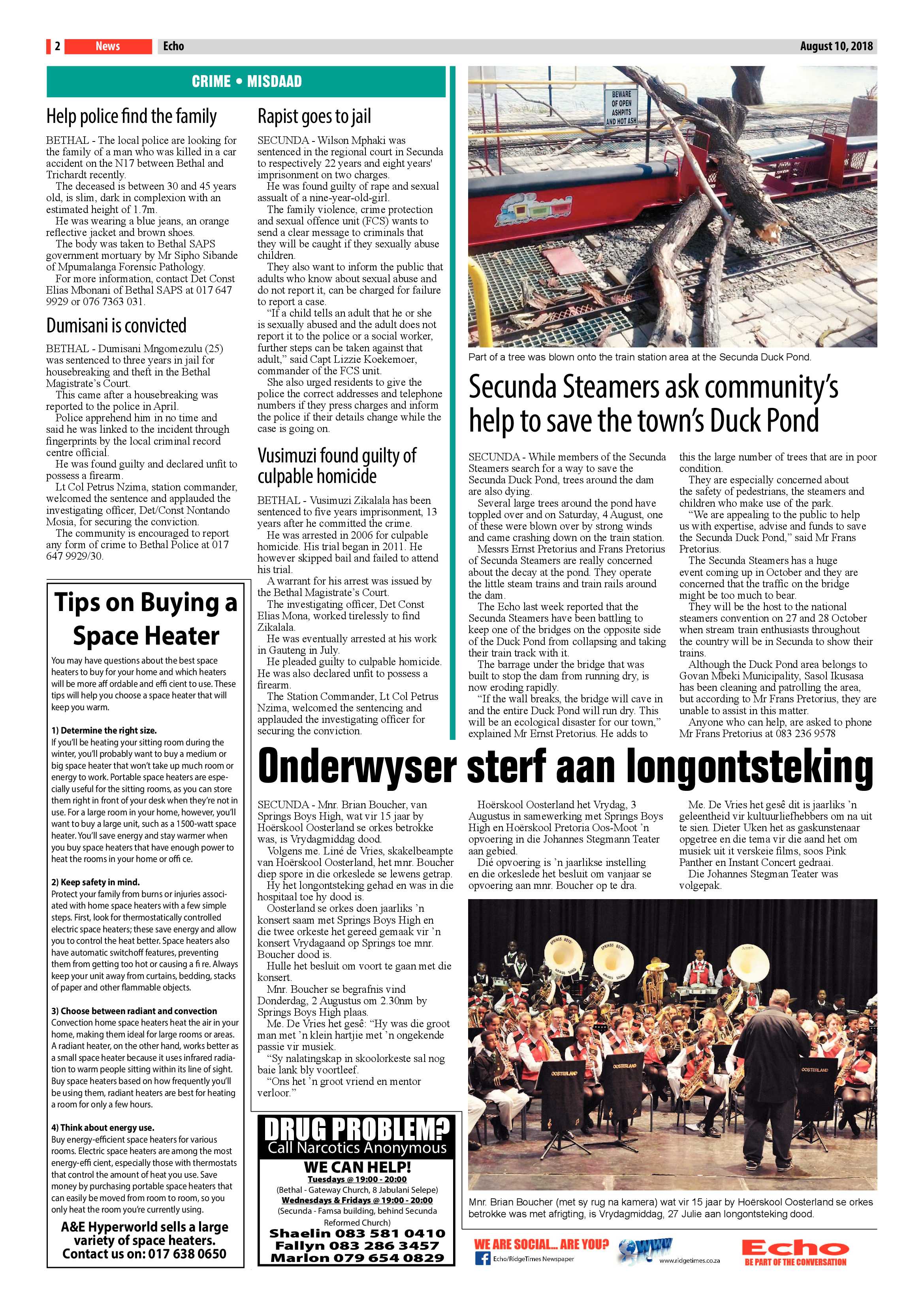 Echo 10 August 2018 page 2