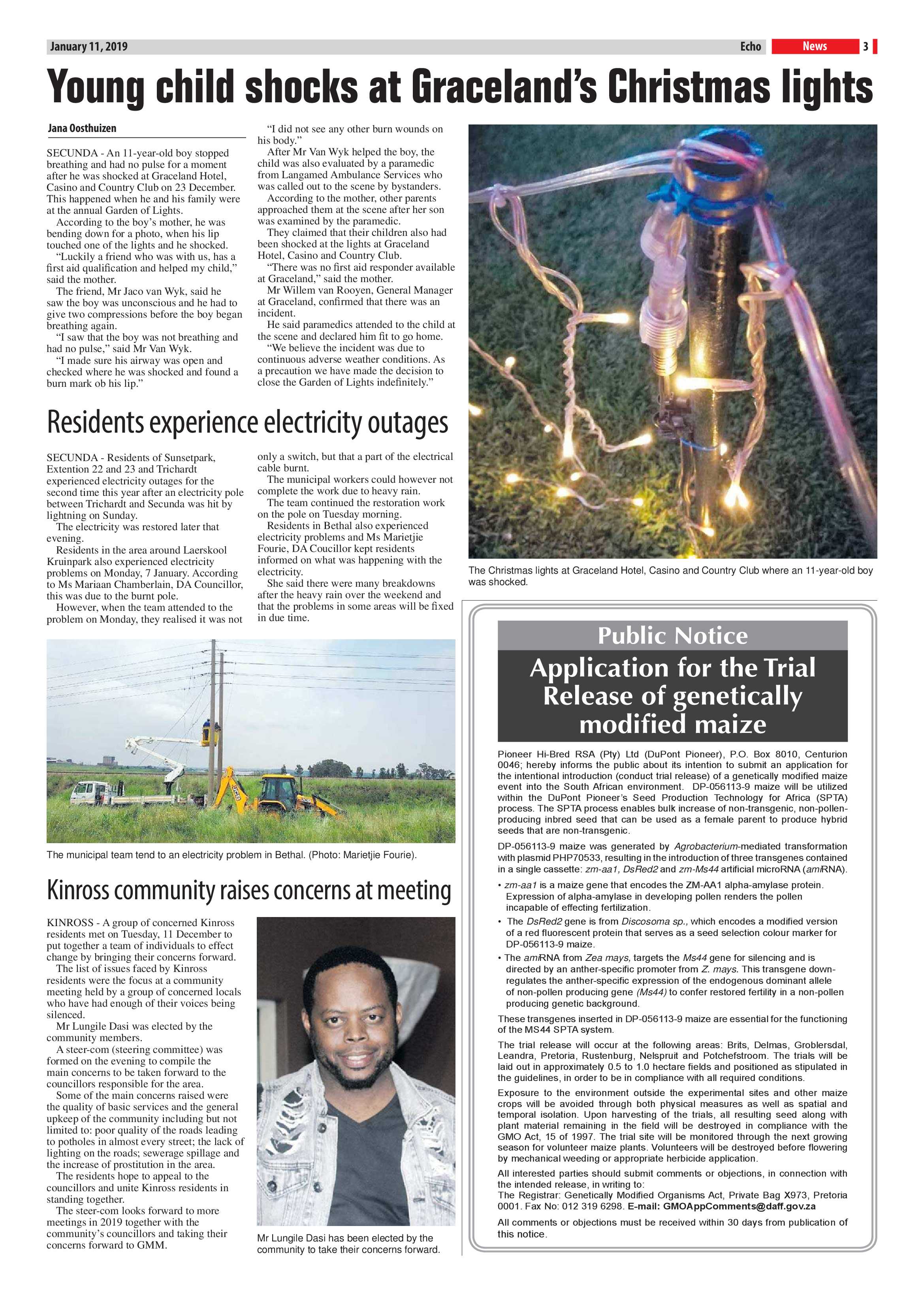 Echo 11 January 2019 page 3