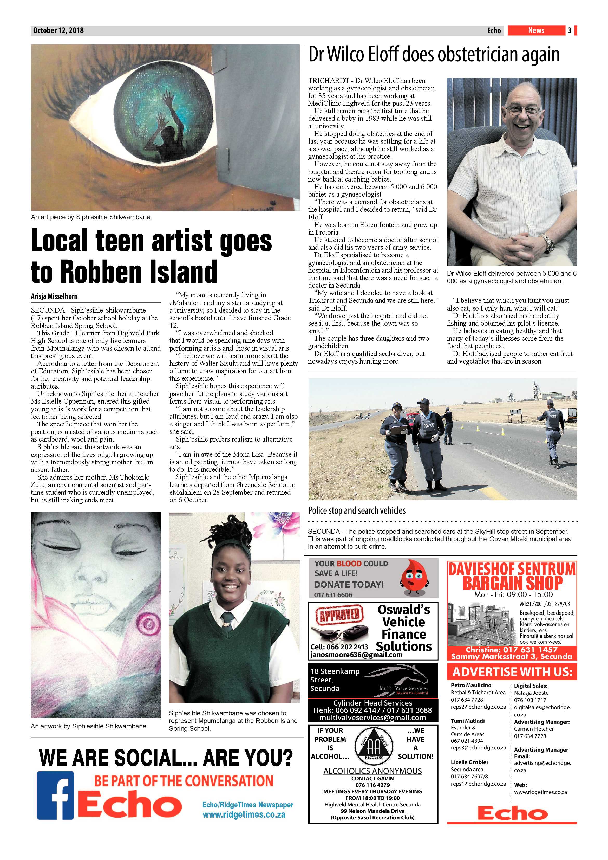 Echo 12 October 2018 page 3