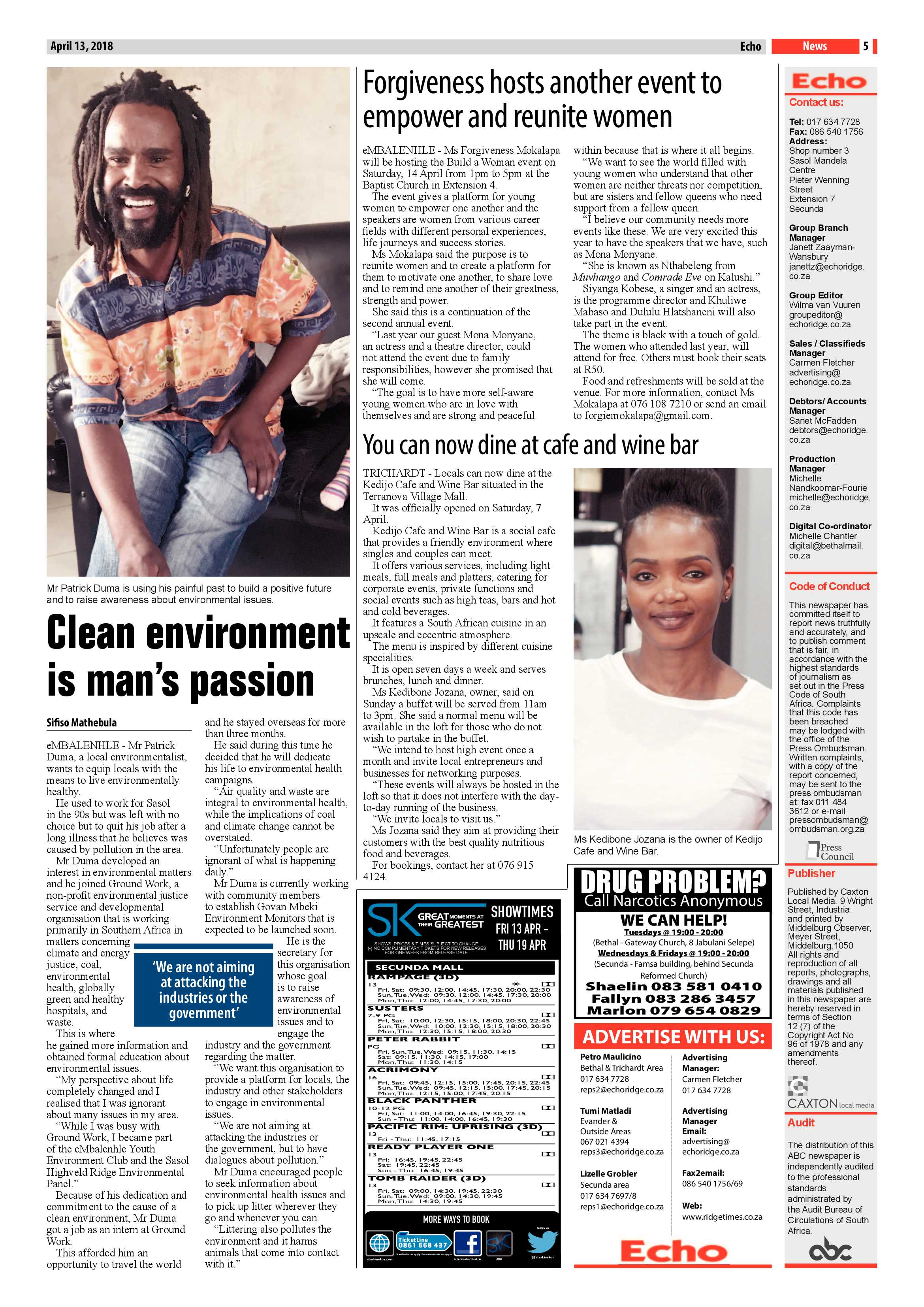 Echo 13 April 2018 page 5