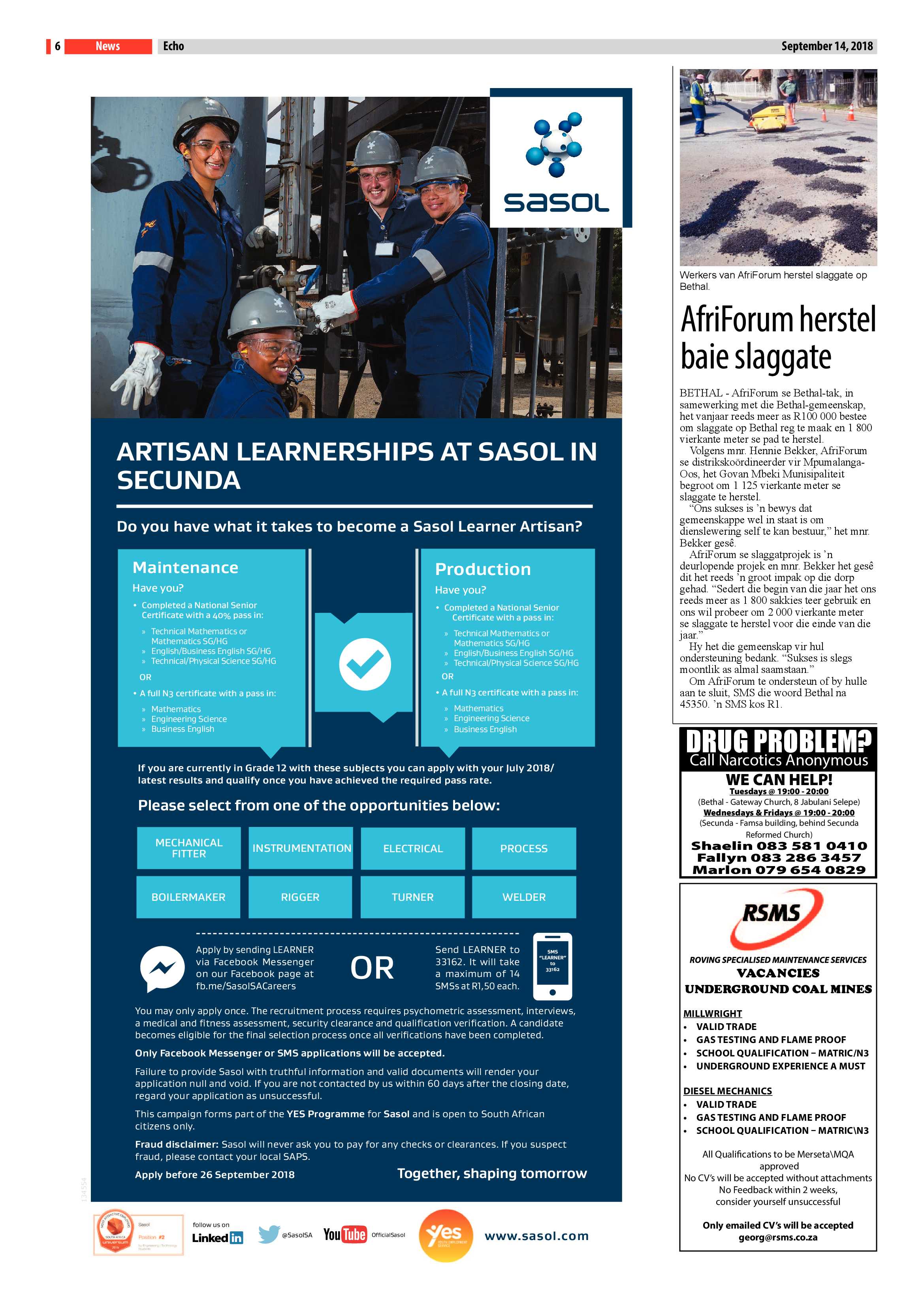 Echo 14 September 2018 page 6