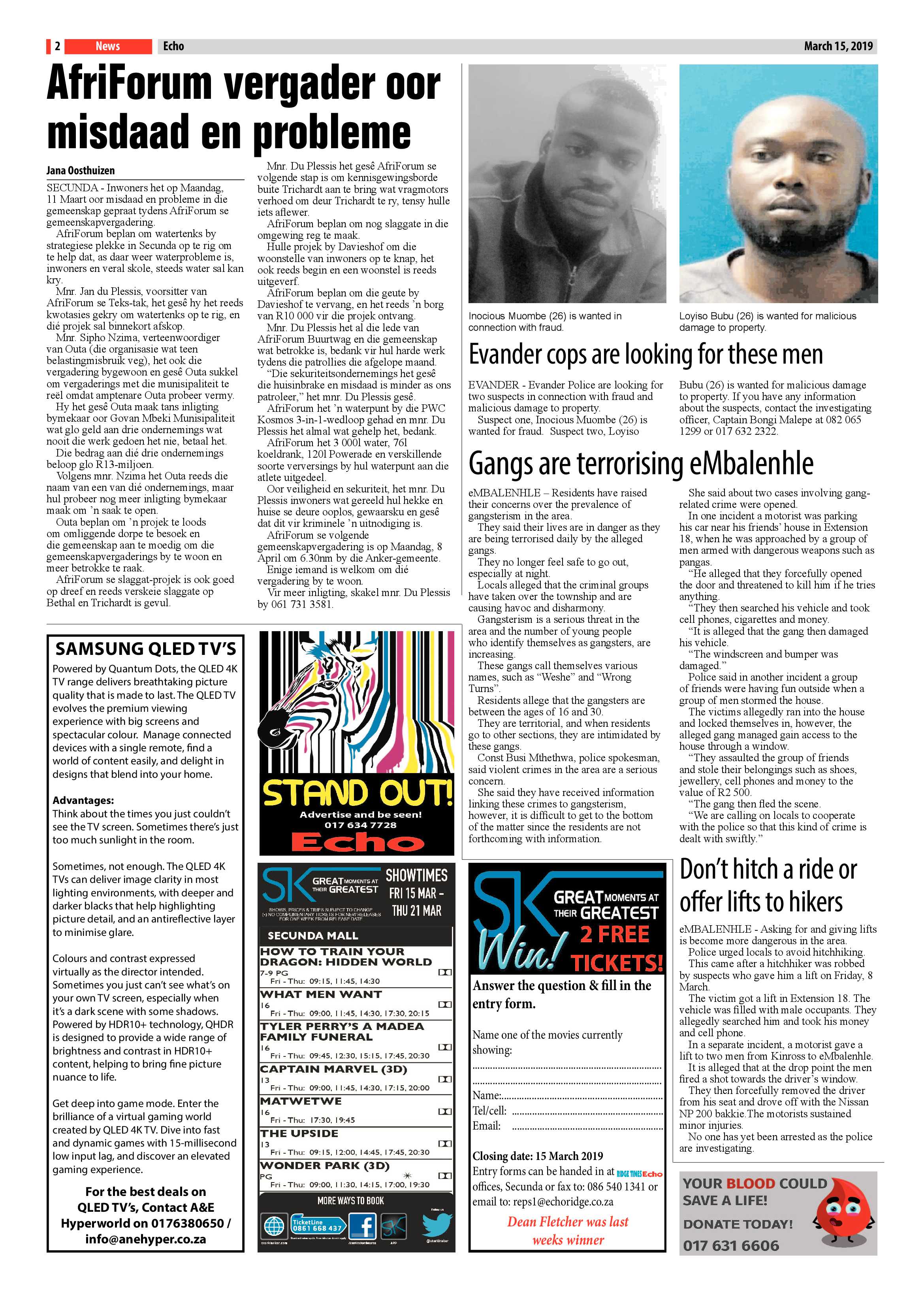 Echo 15 March 2019 page 2