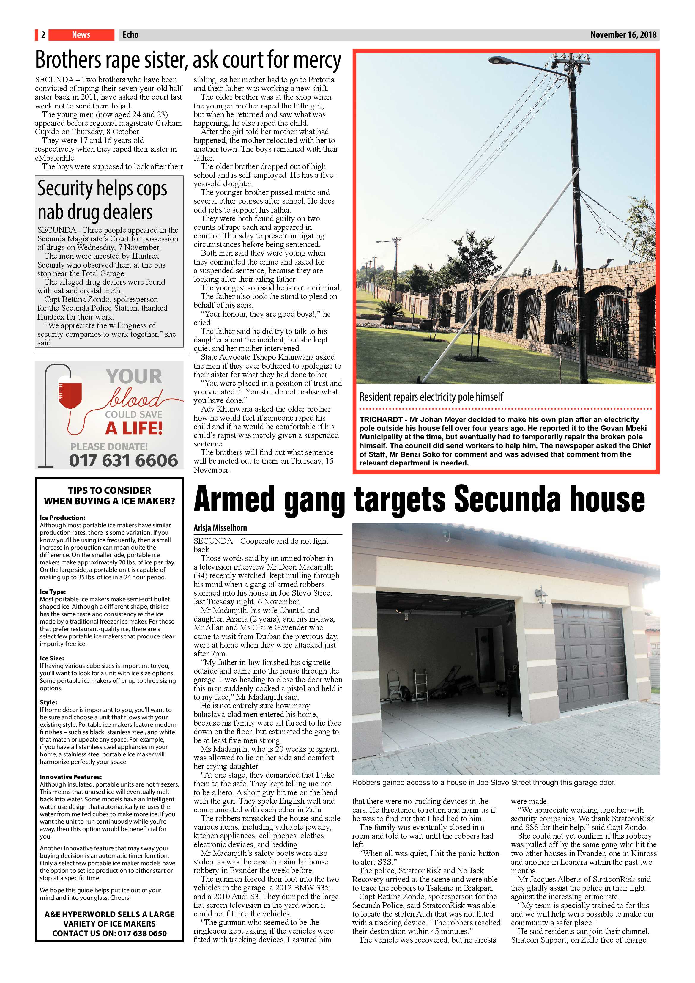 Echo 16 November 2018 page 2