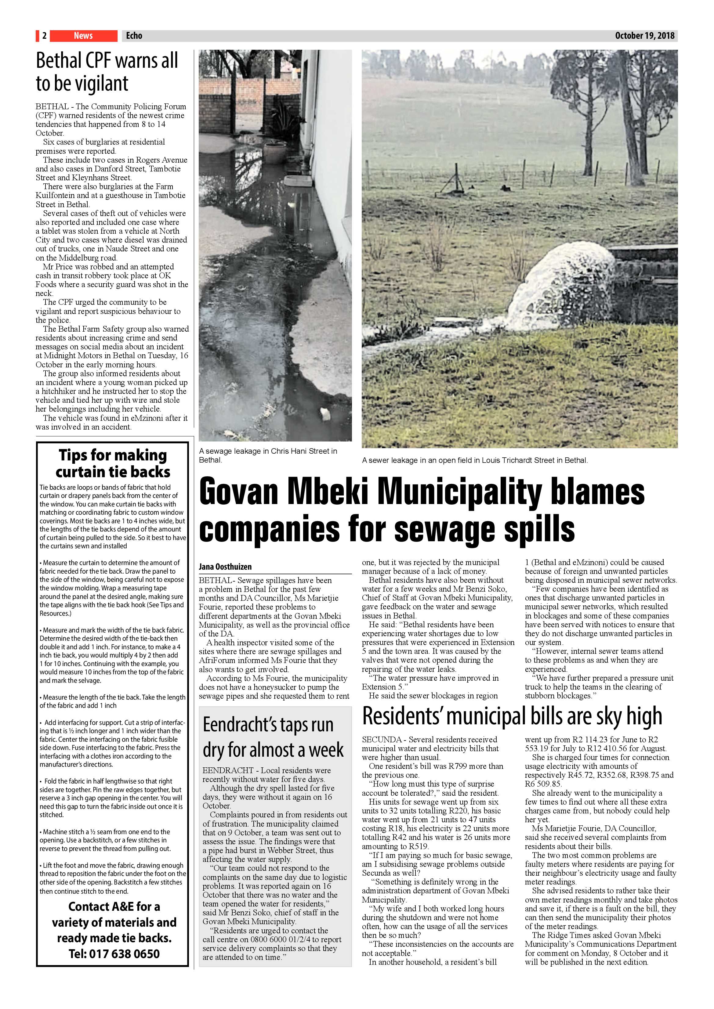 Echo 19 October 2018 page 2