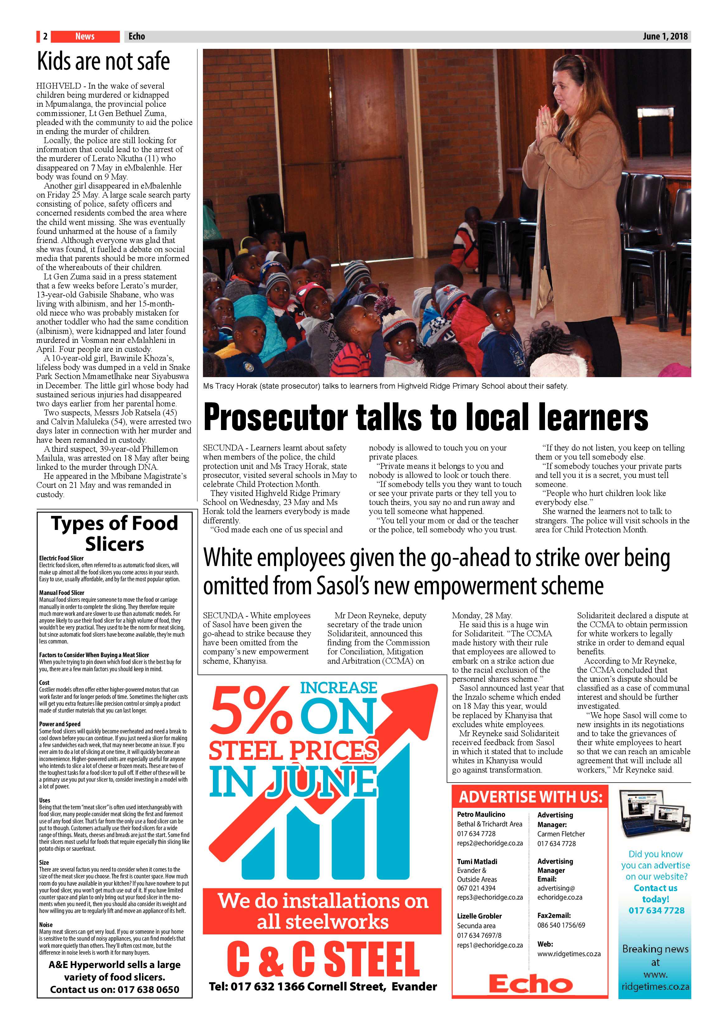 Echo 1 June 2018 page 2