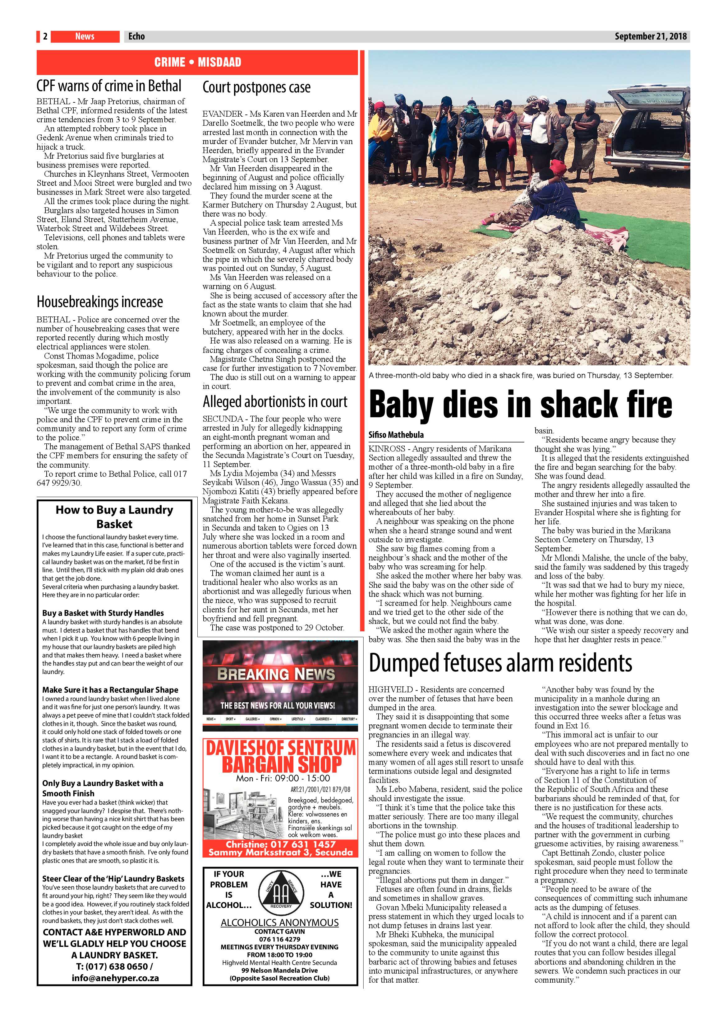 Echo 21 September 2018 page 2