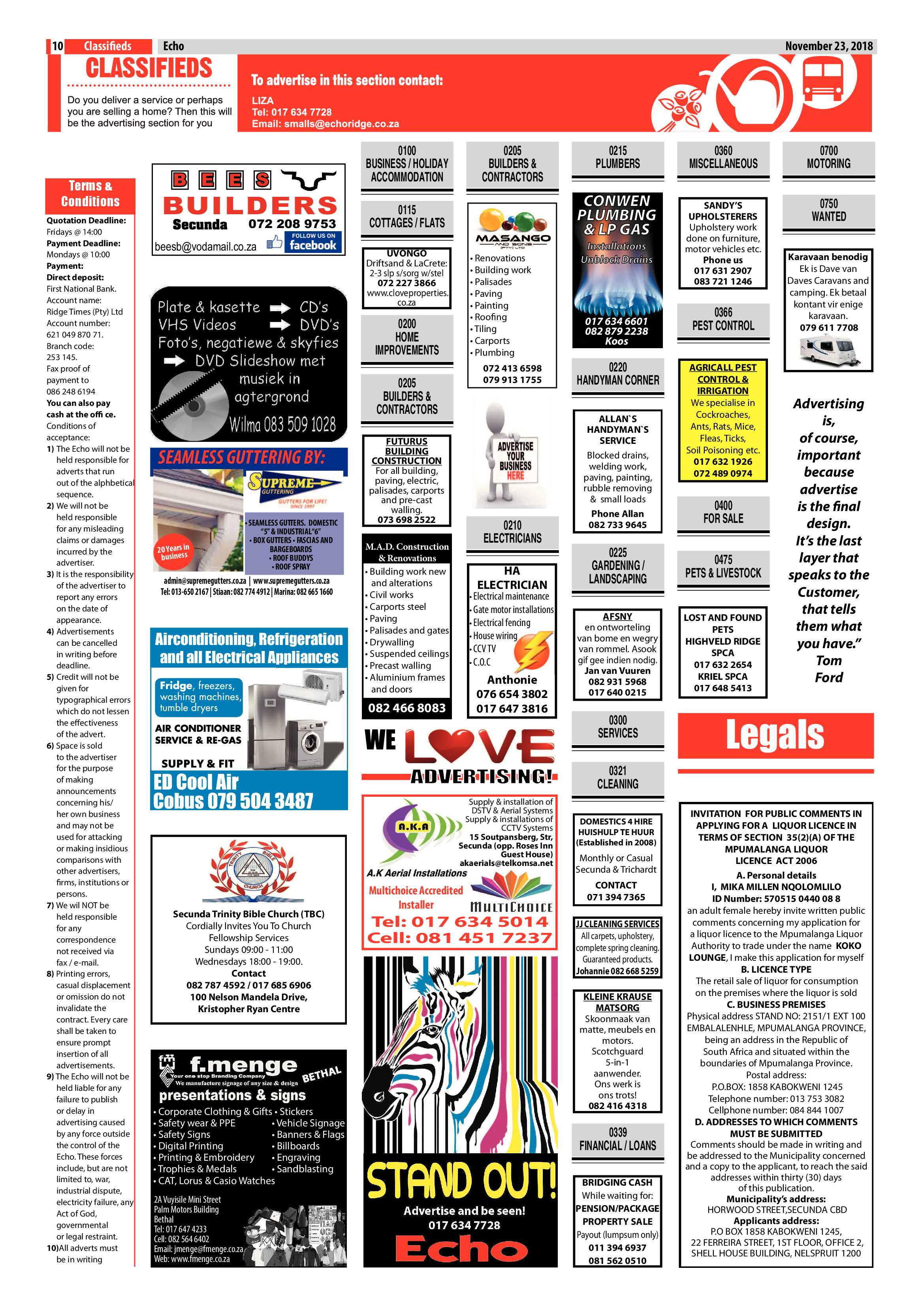 Echo 23 November 2018 page 10