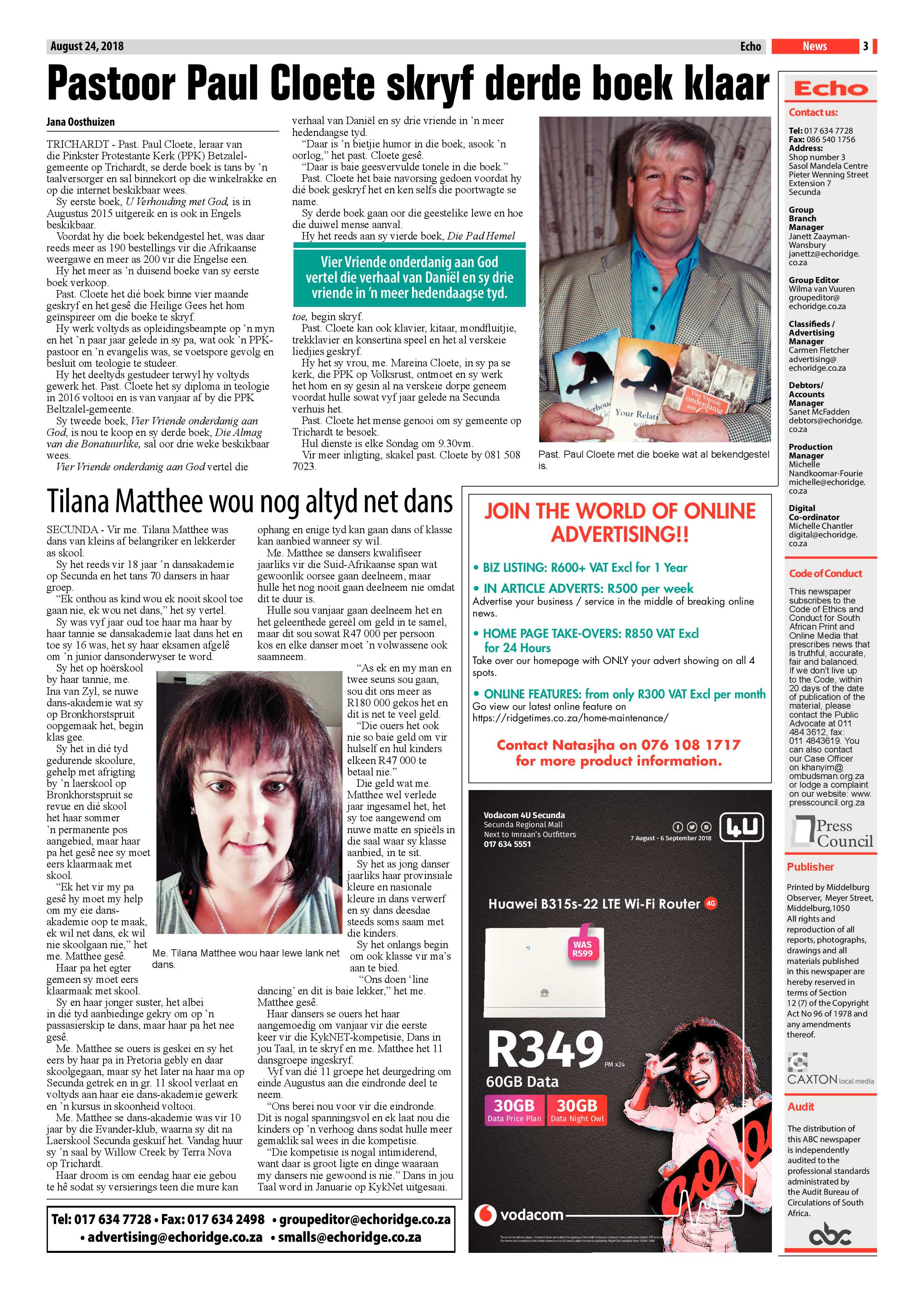 Echo 24 August 2018 page 3