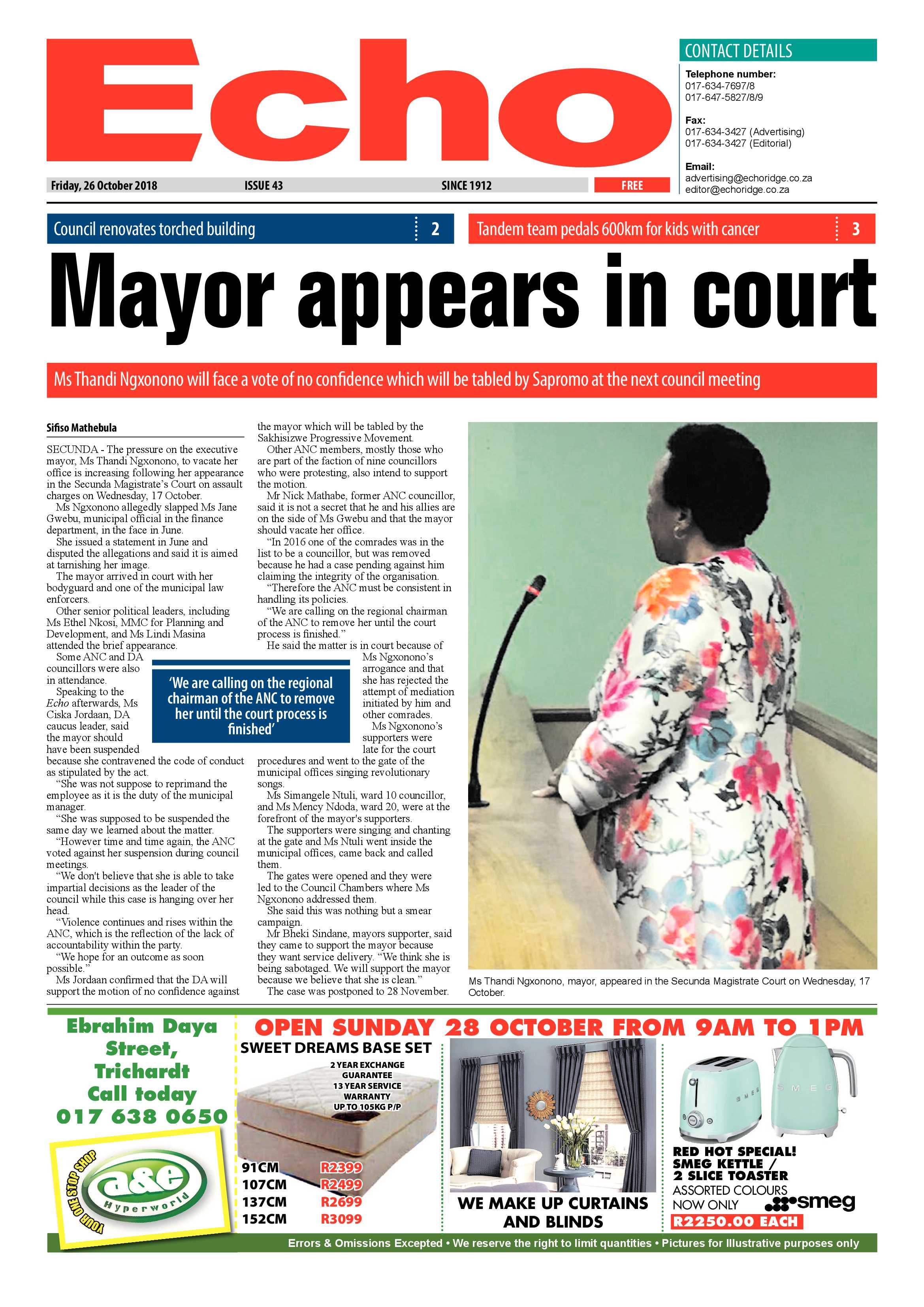 Echo 26 October 2018 page 2