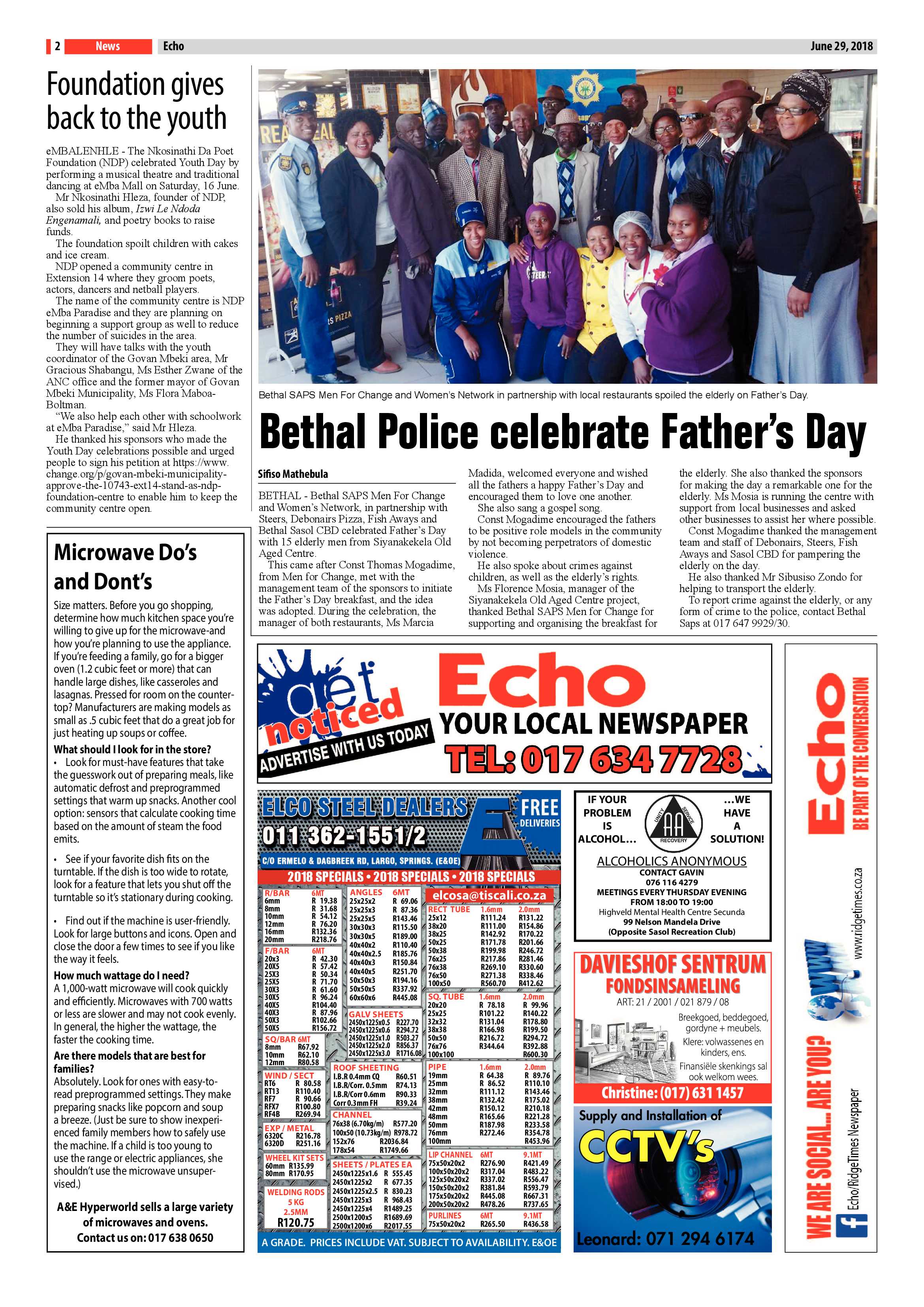 Echo 29 June 2018 page 2