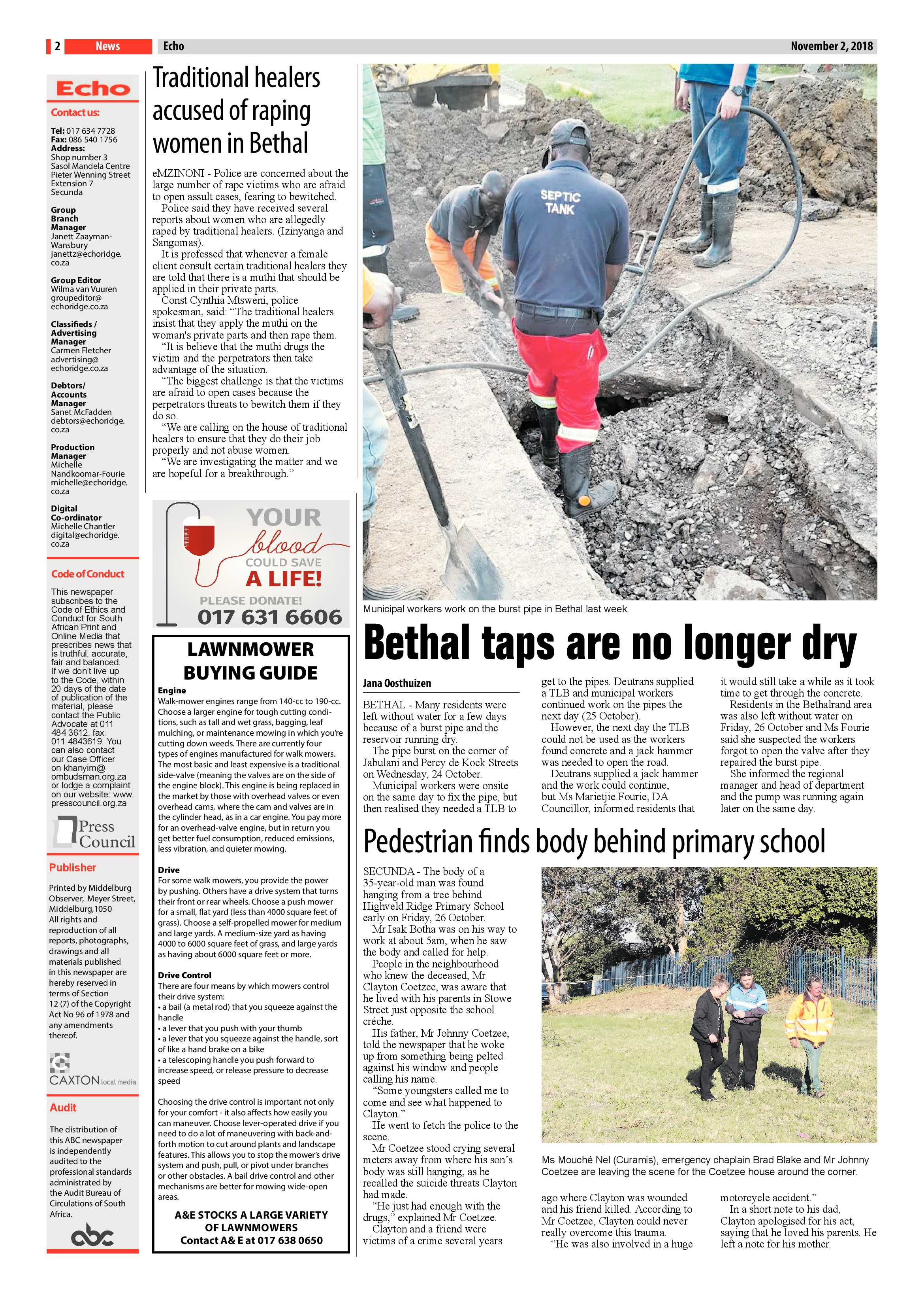 Echo 2 November 2018 page 2