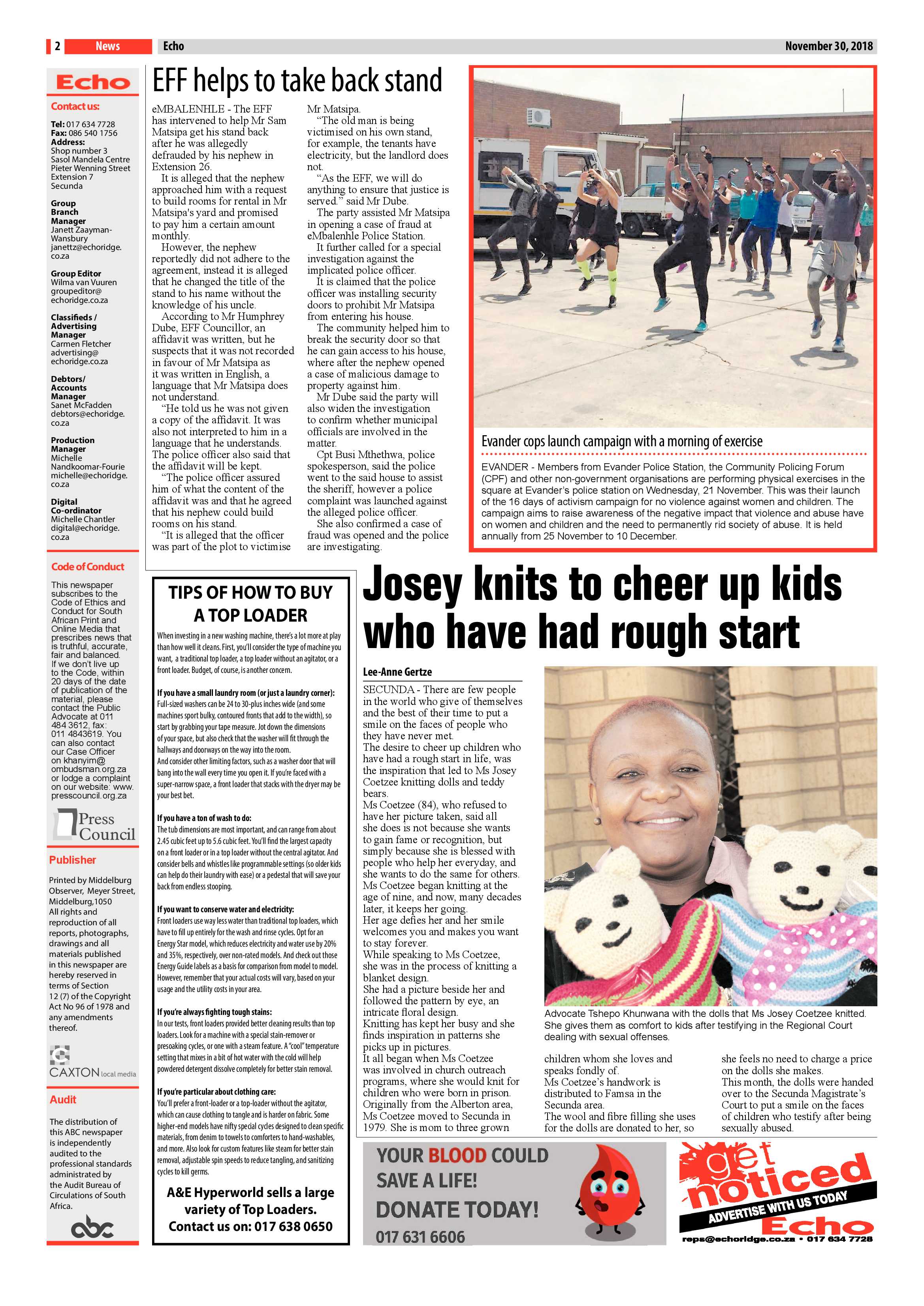 Echo 30 November 2018 page 2
