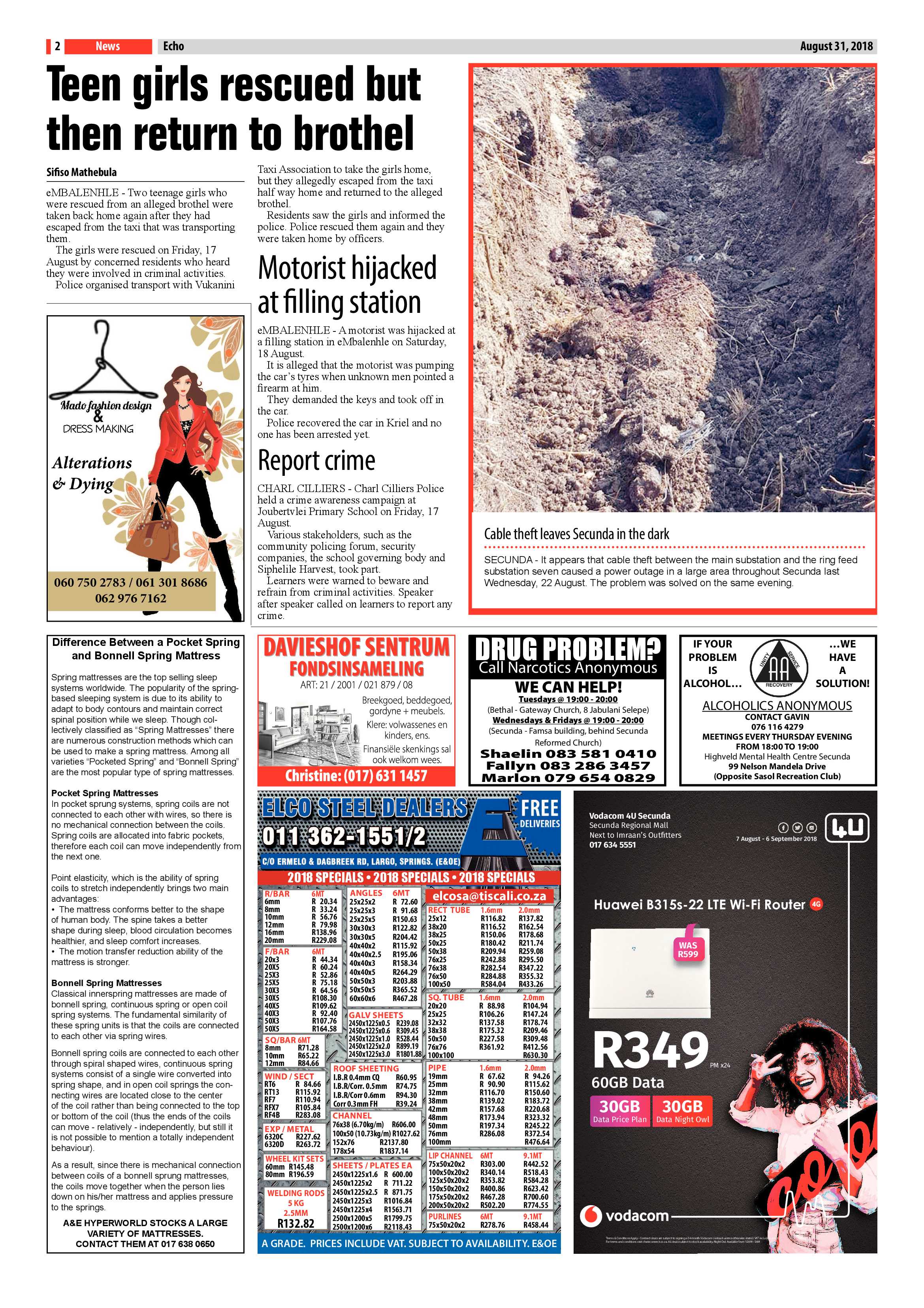 Echo 31 August 2018 page 2