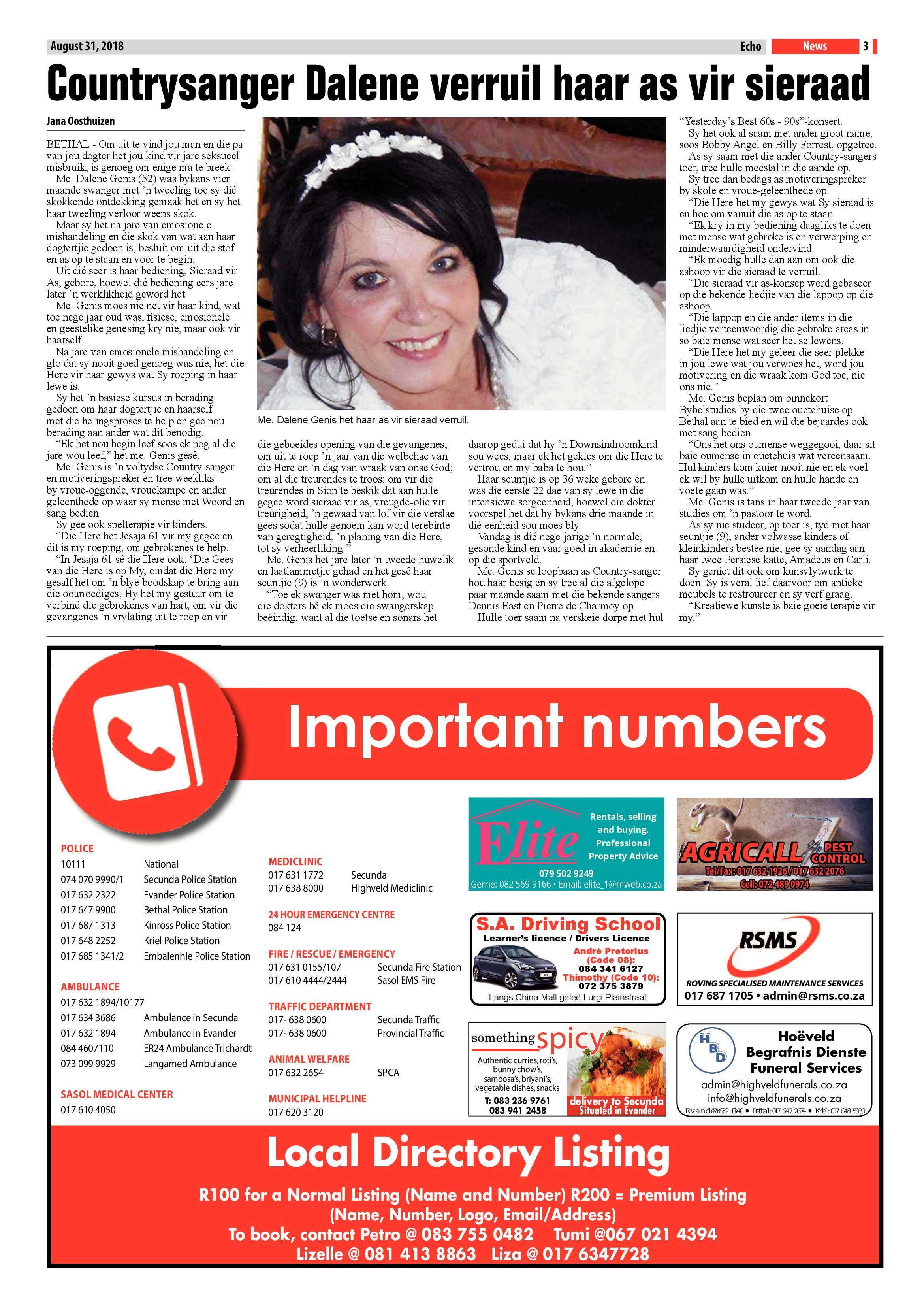 Echo 31 August 2018 page 3
