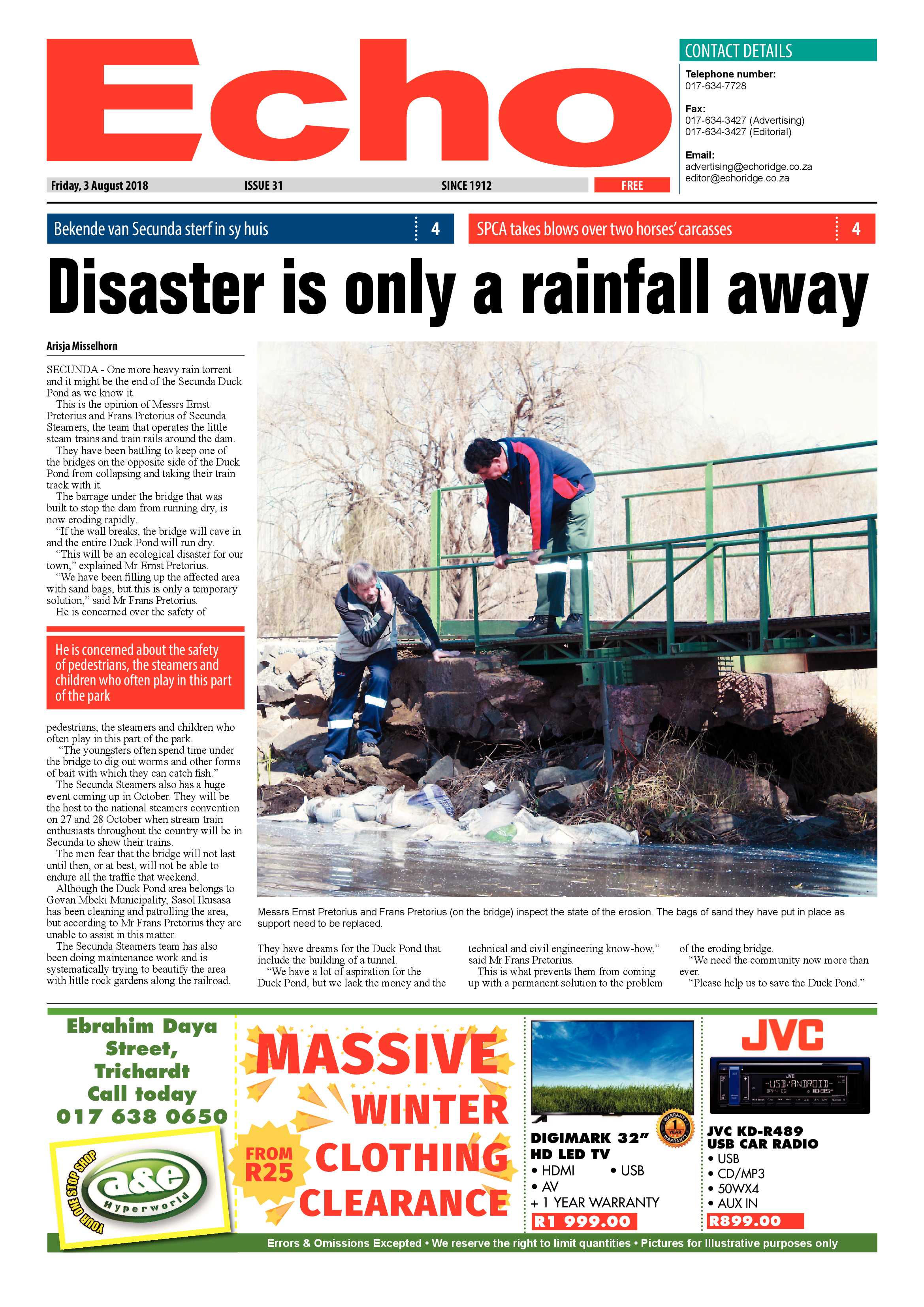 Echo 3 August 2018 page 1