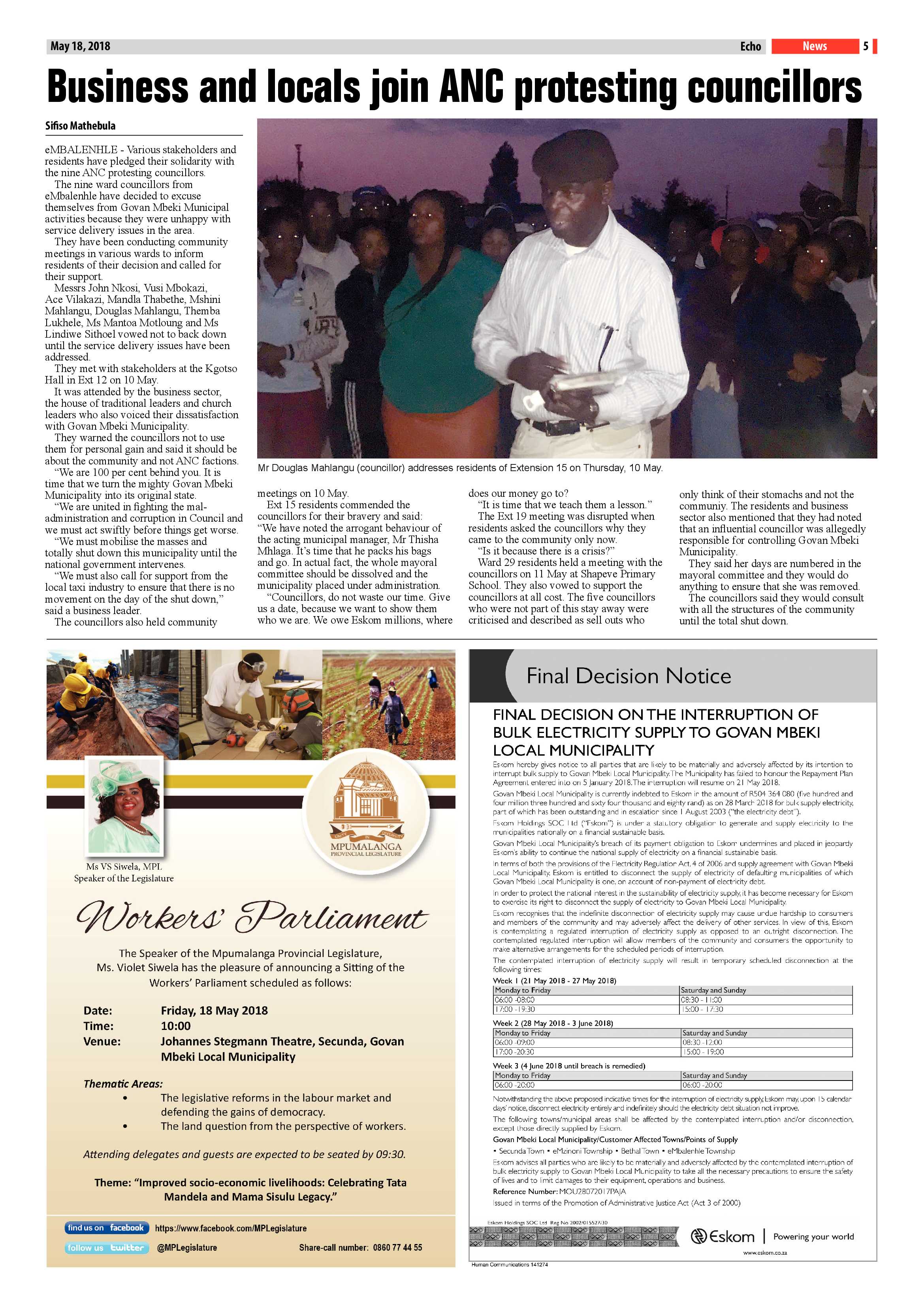 Echo 18 May 2018 page 5