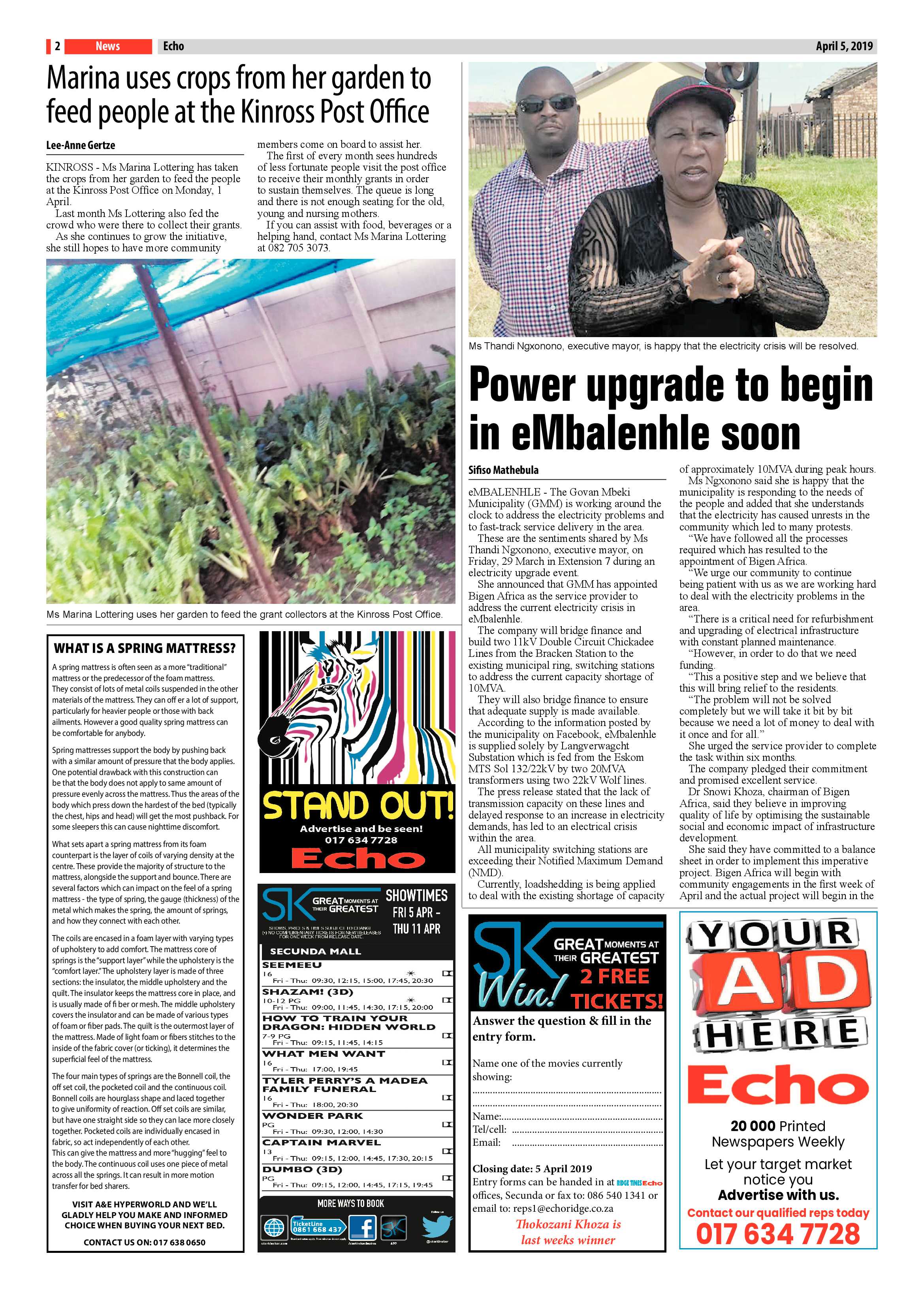 Echo 5 April 2019 page 2