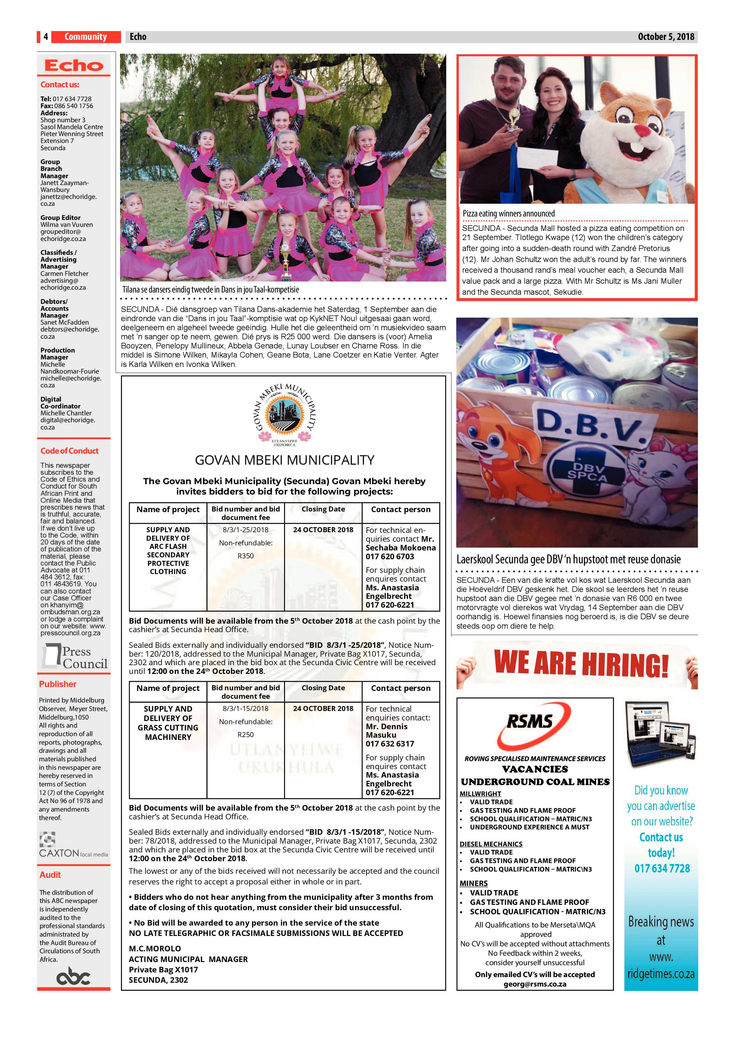 Echo 5 October 2018 page 4