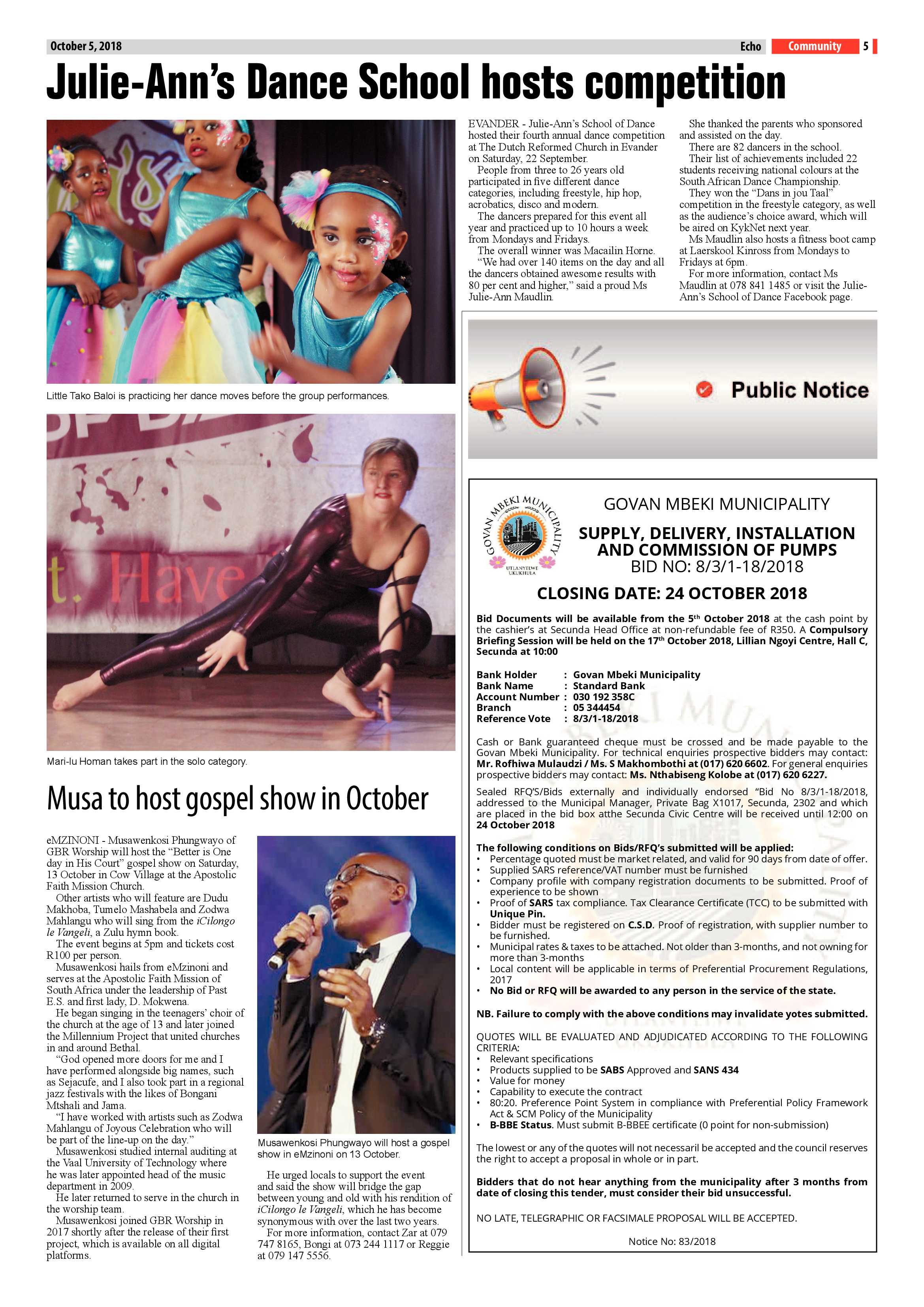 Echo 5 October 2018 page 5