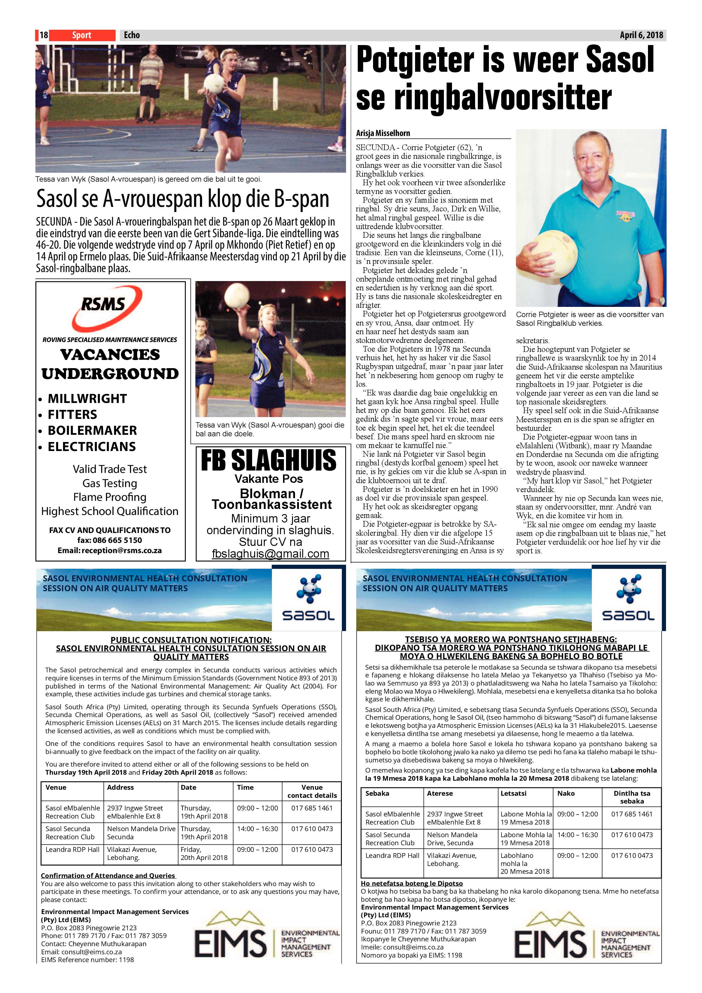 Echo 6 April 2016 page 18