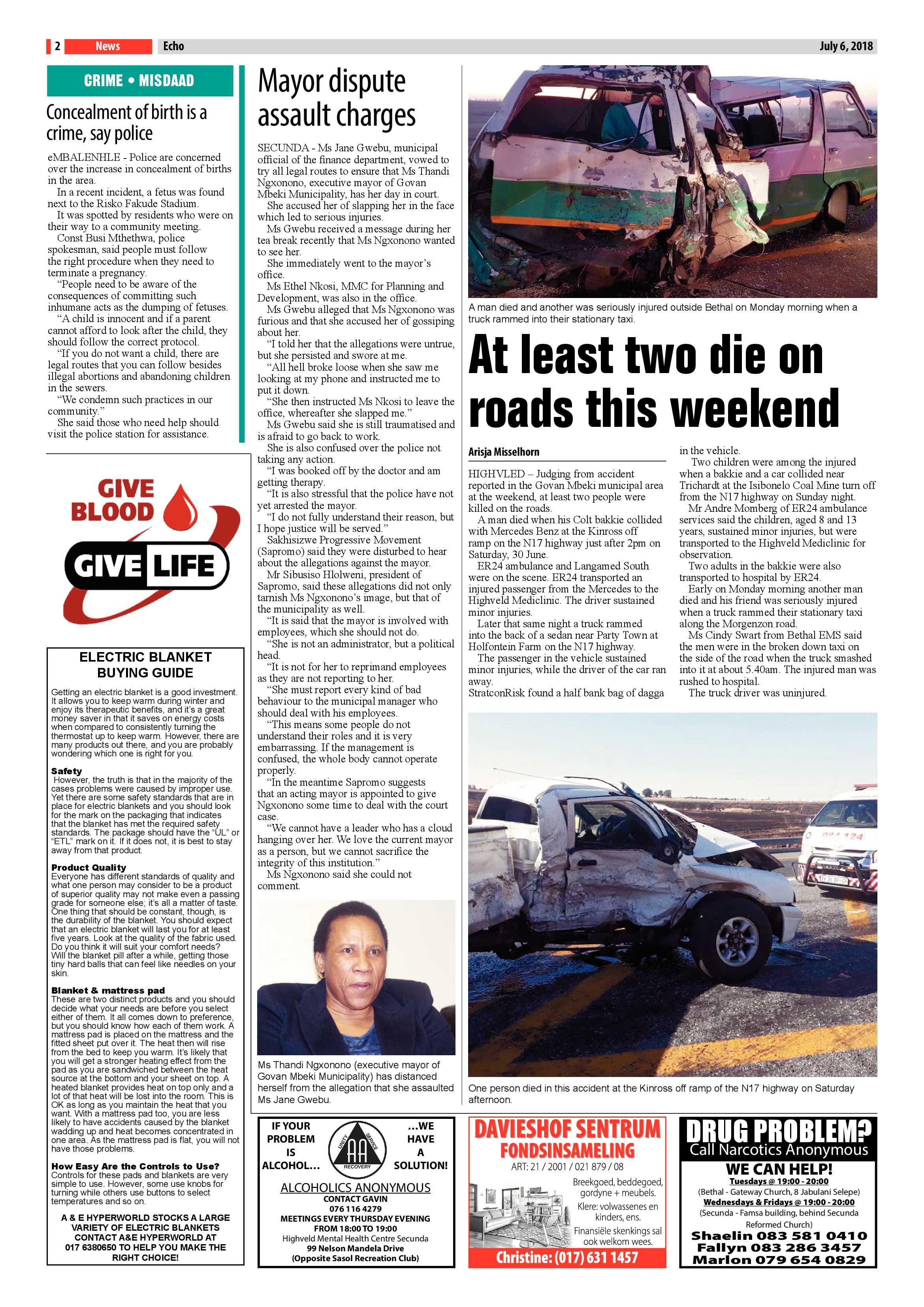 Echo 6 July 2018 page 2