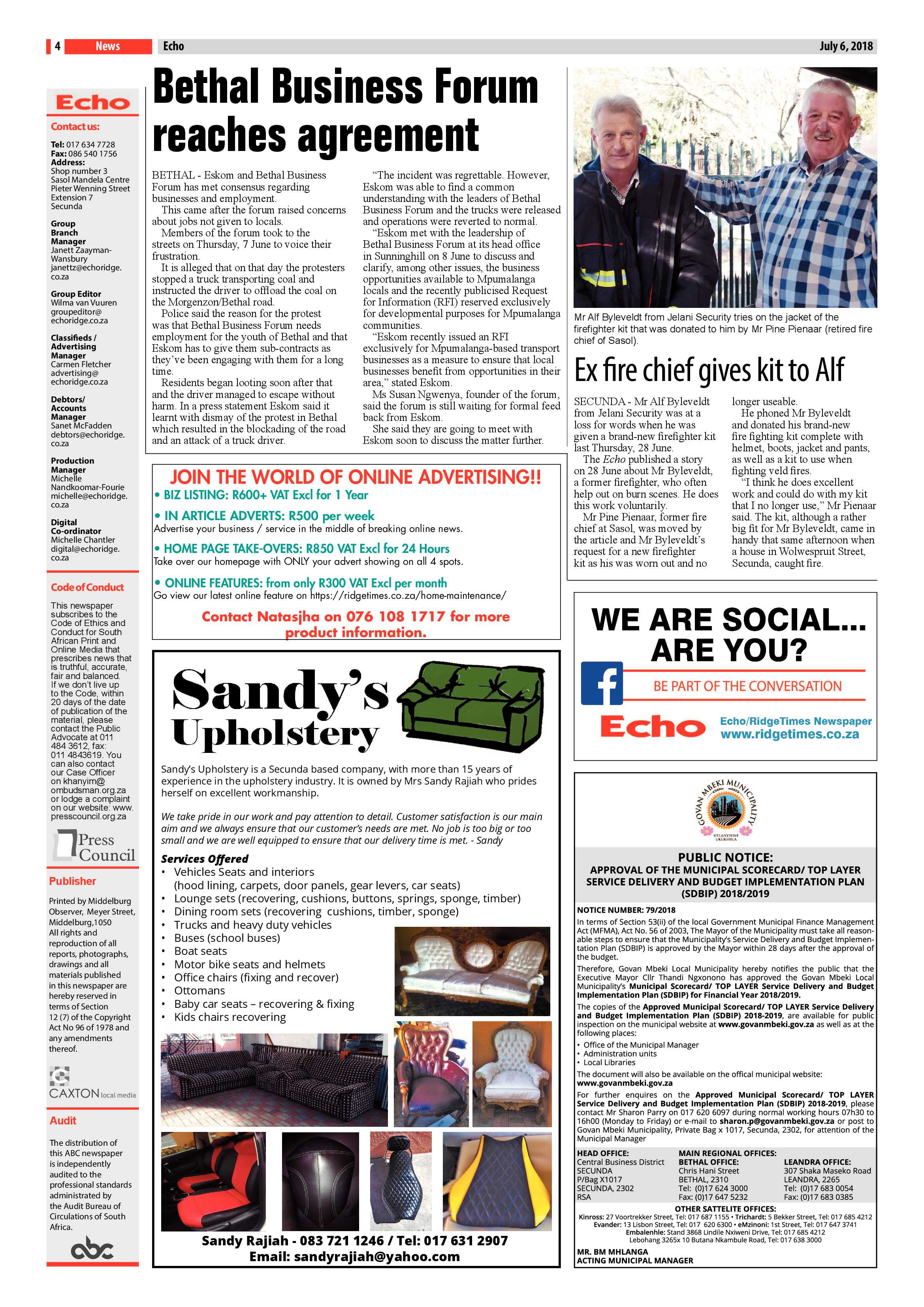 Echo 6 July 2018 page 4