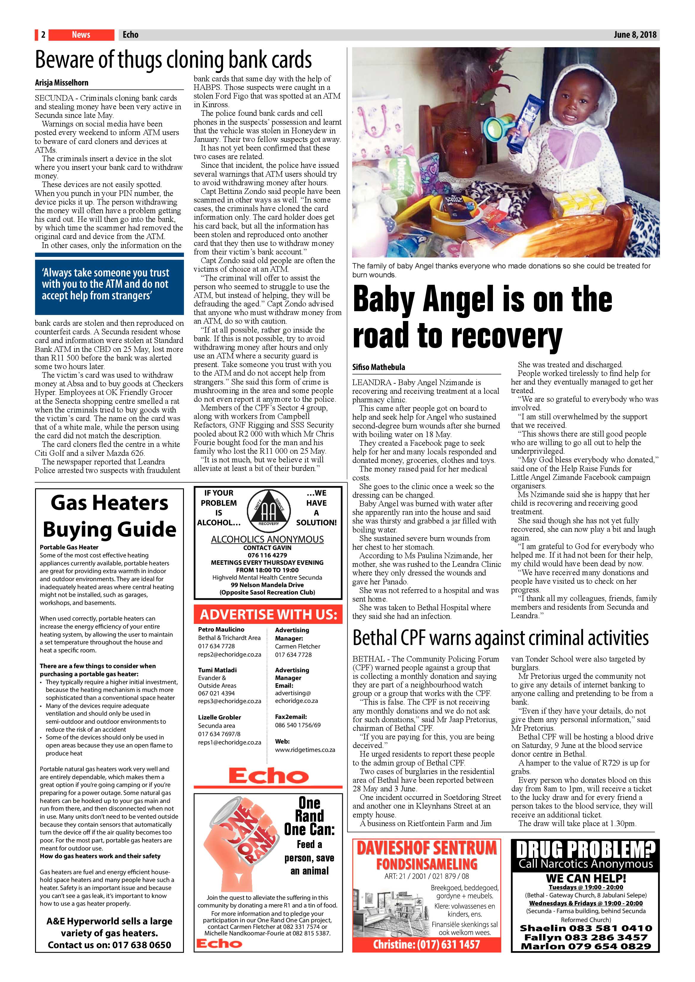 Echo 8 June 2018 page 2