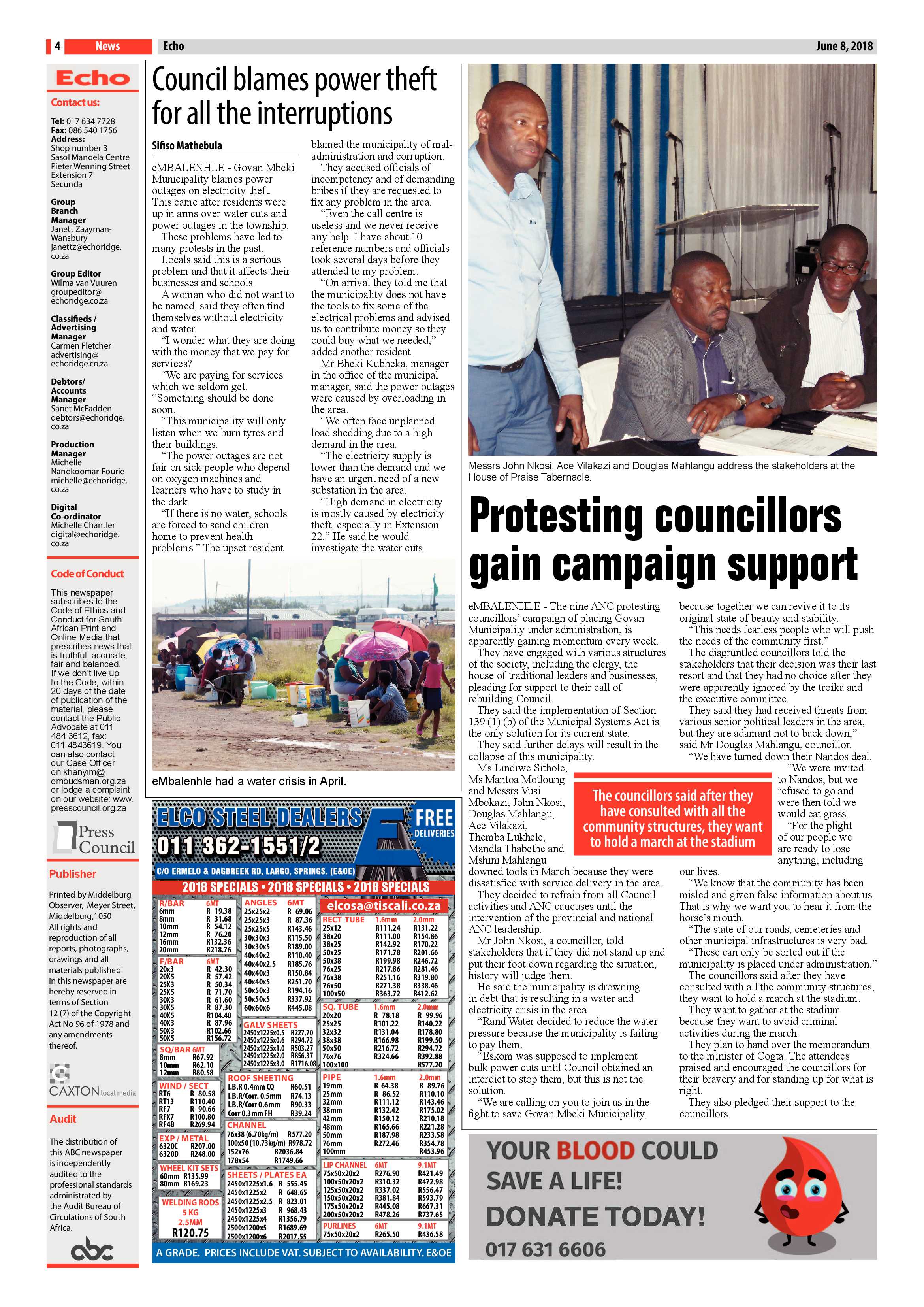 Echo 8 June 2018 page 4