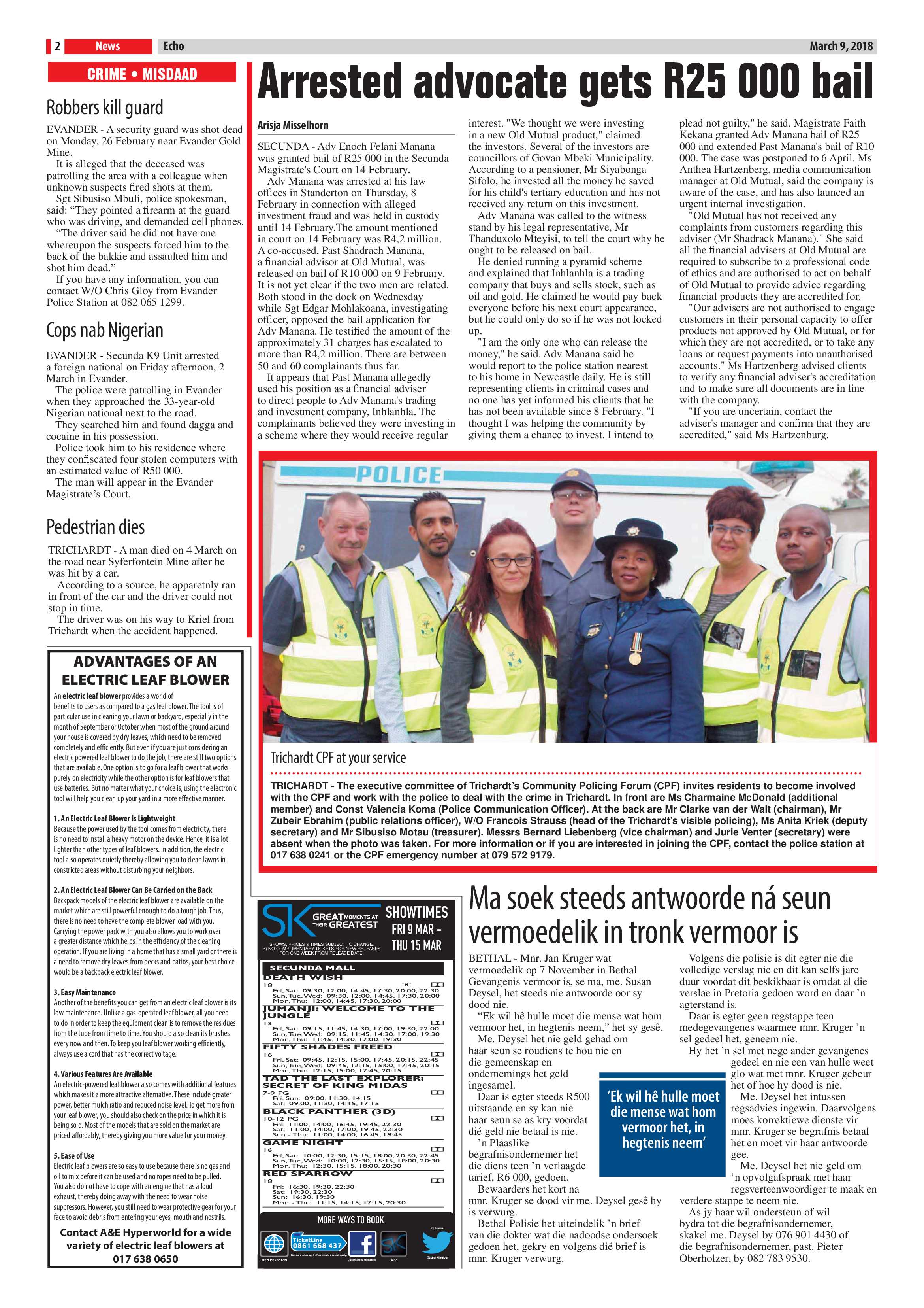 Echo 9 March 2018 page 2