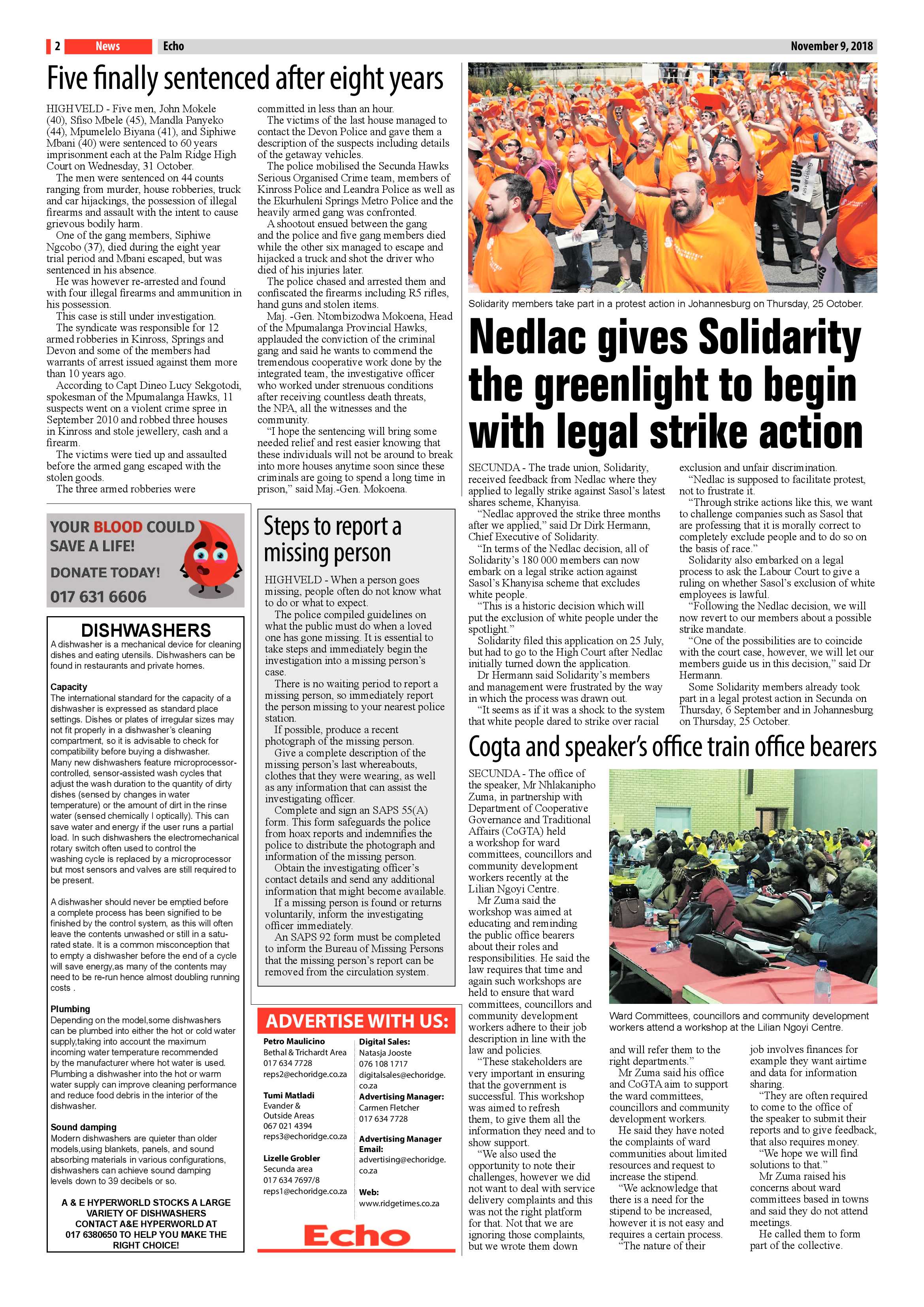 Echo 9 November 2018 page 2