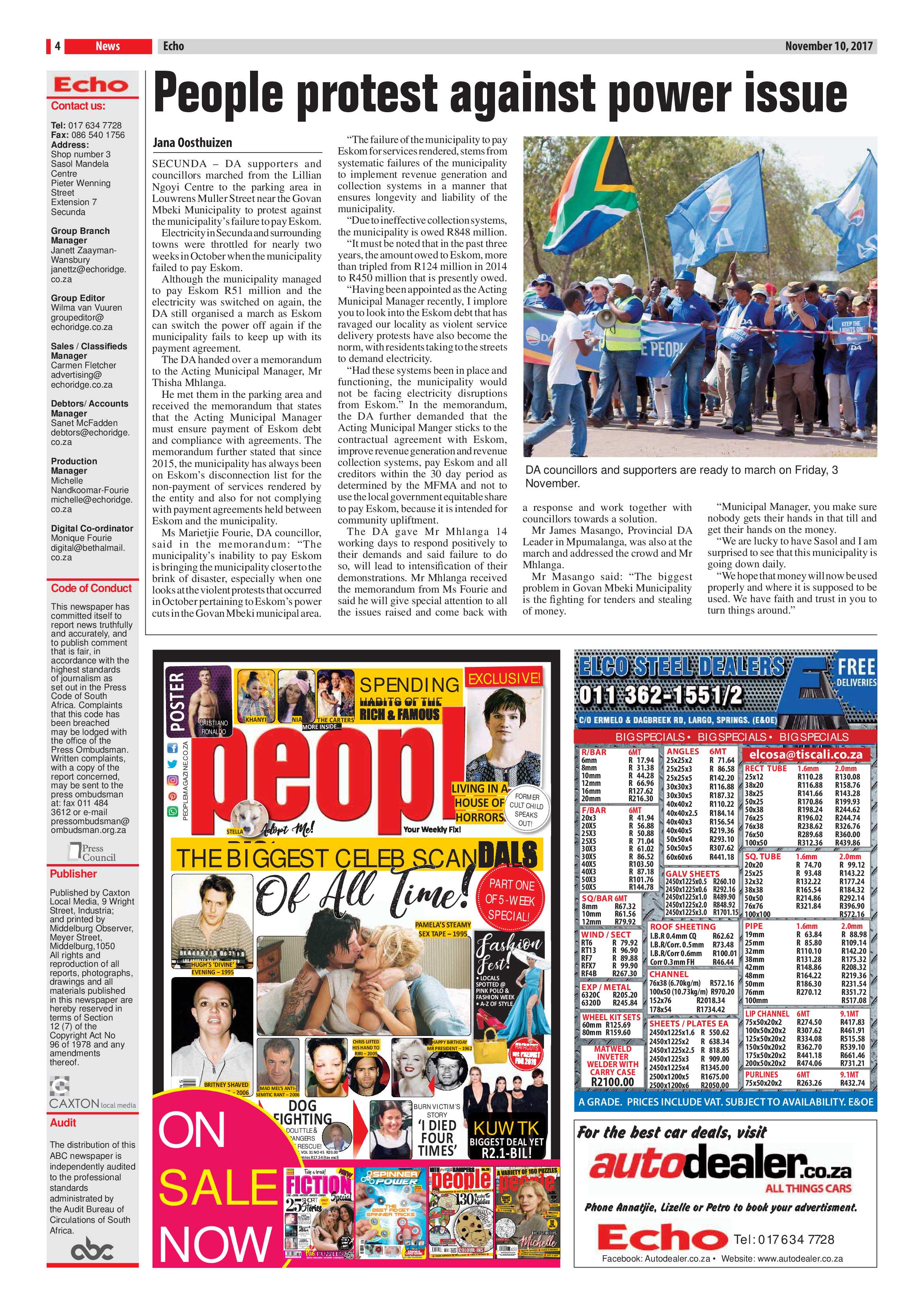 Echo, 10 November 2017 page 4