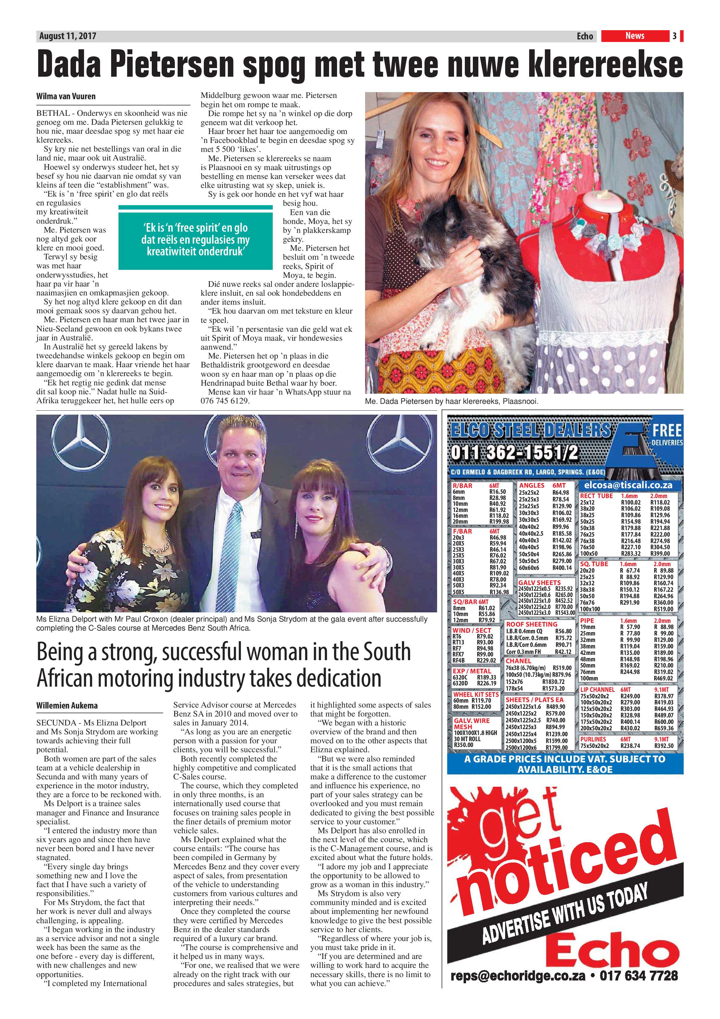 Echo, 11 August 2017 page 3