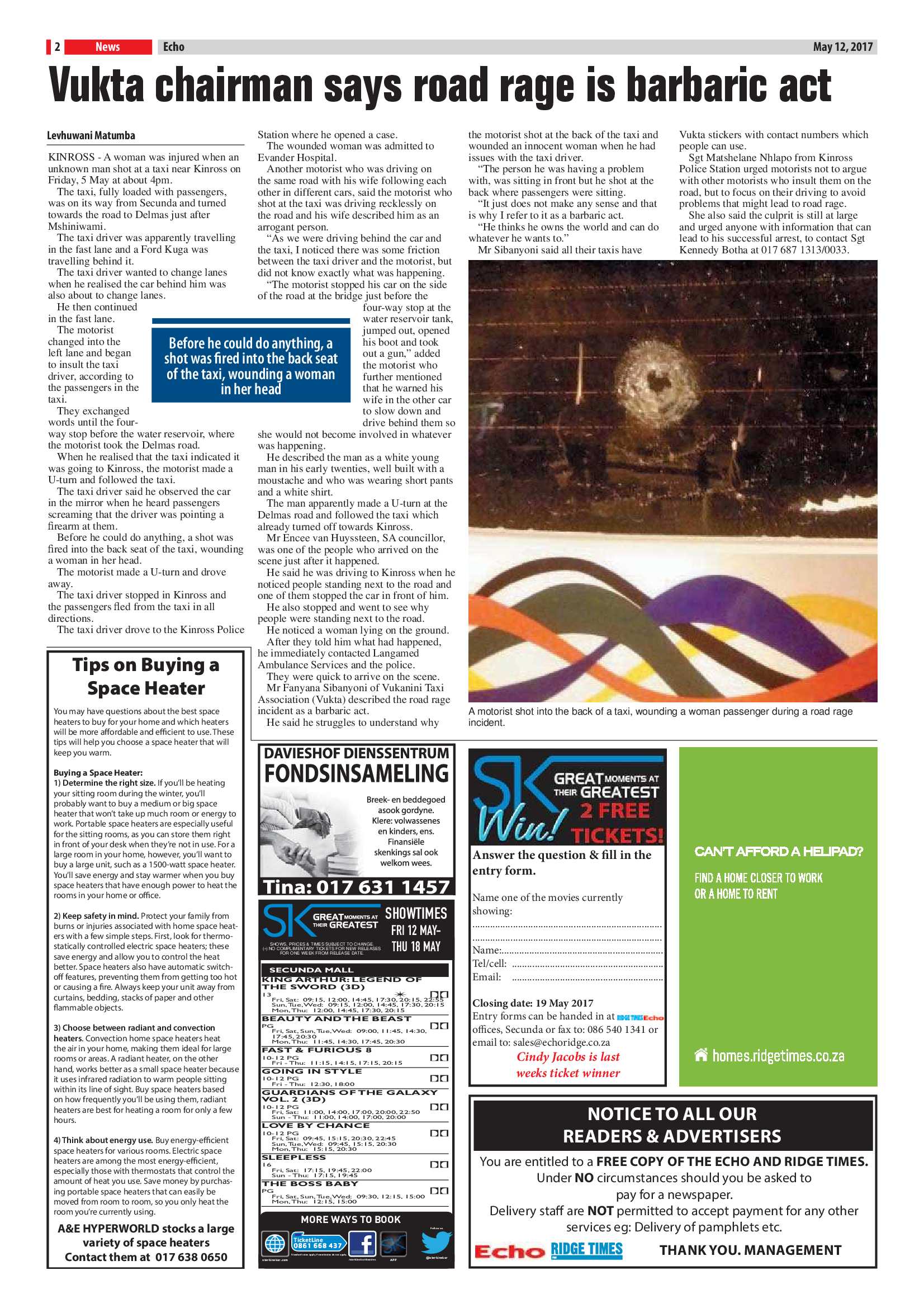 Echo, 12 May 2017 page 2
