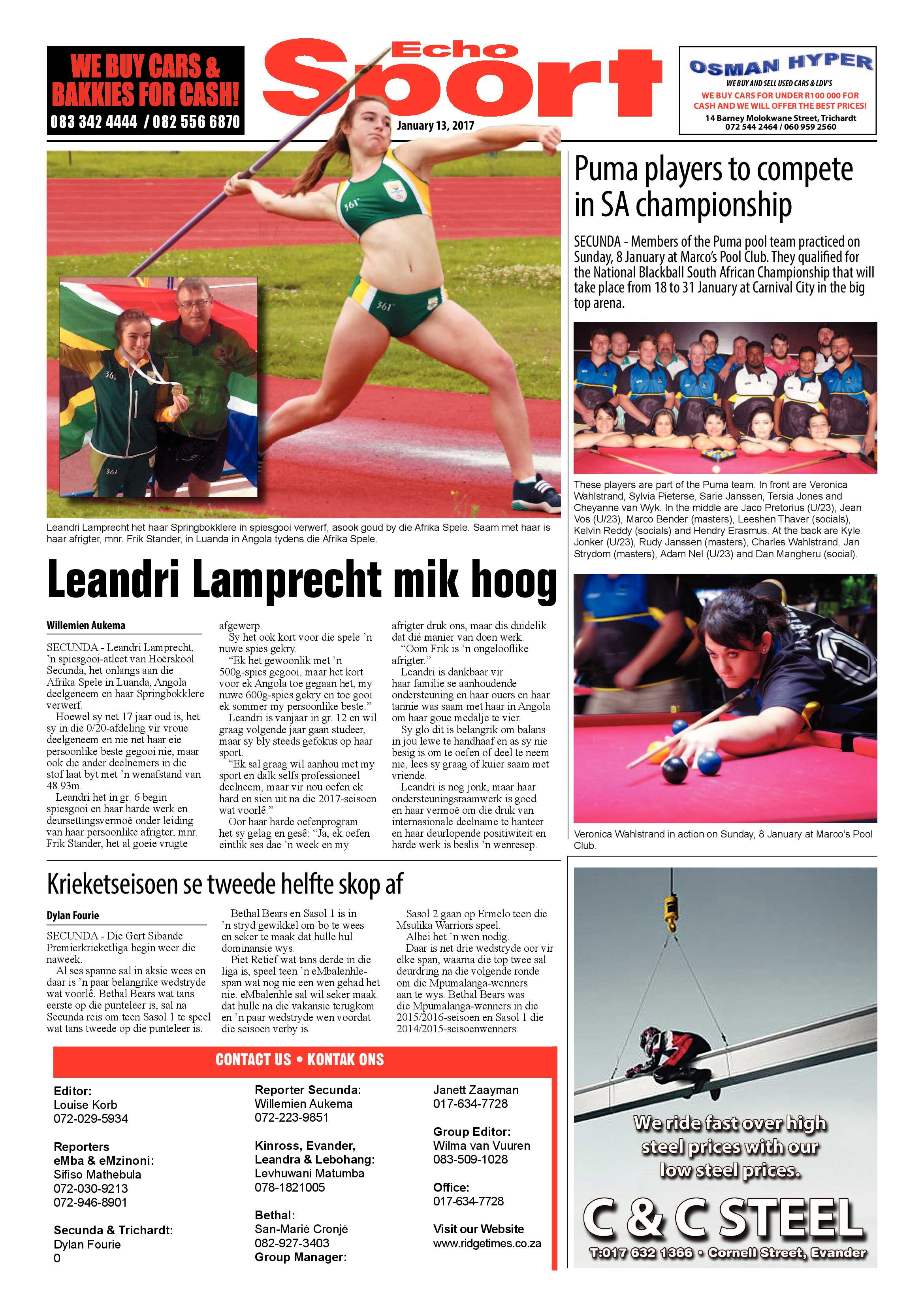 Echo, 13 January 2017 page 8