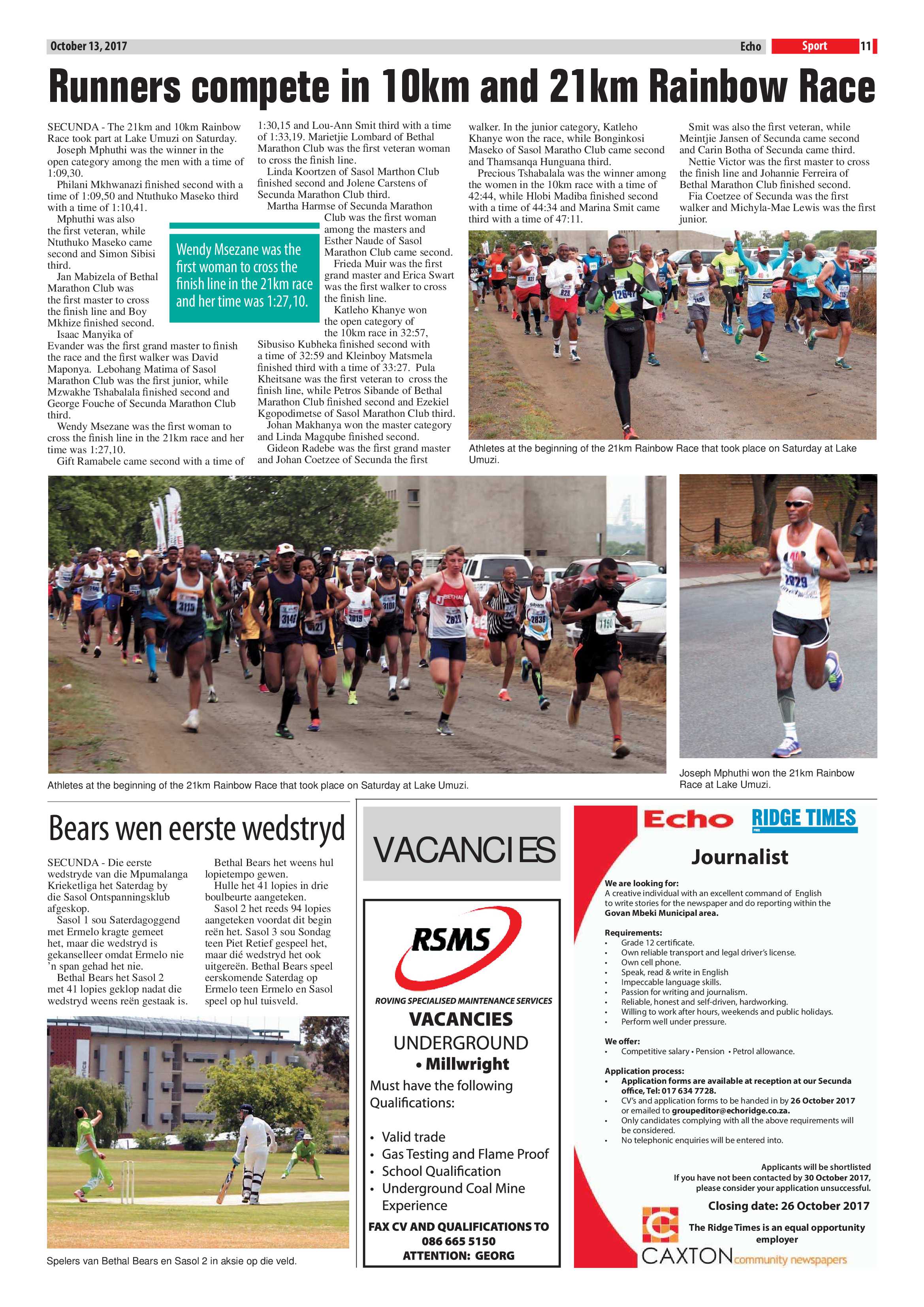 Echo, 13 October 2017 page 11