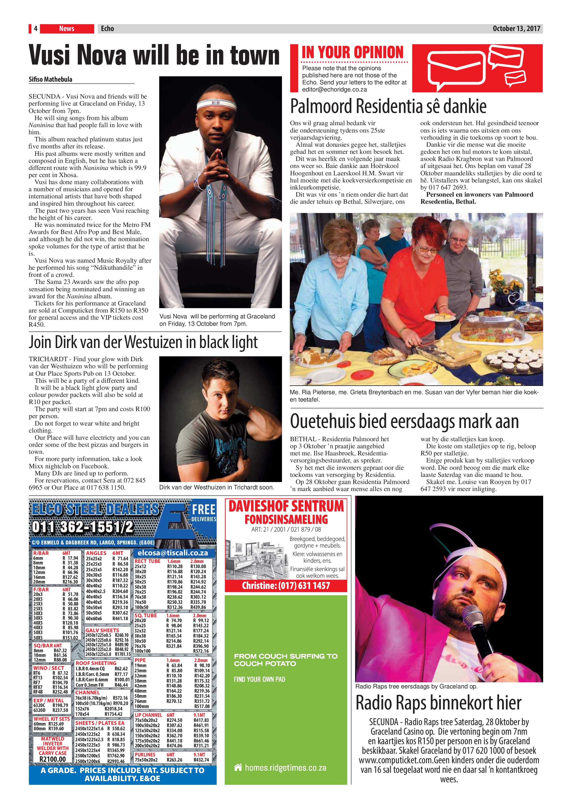 Echo, 13 October 2017 page 4