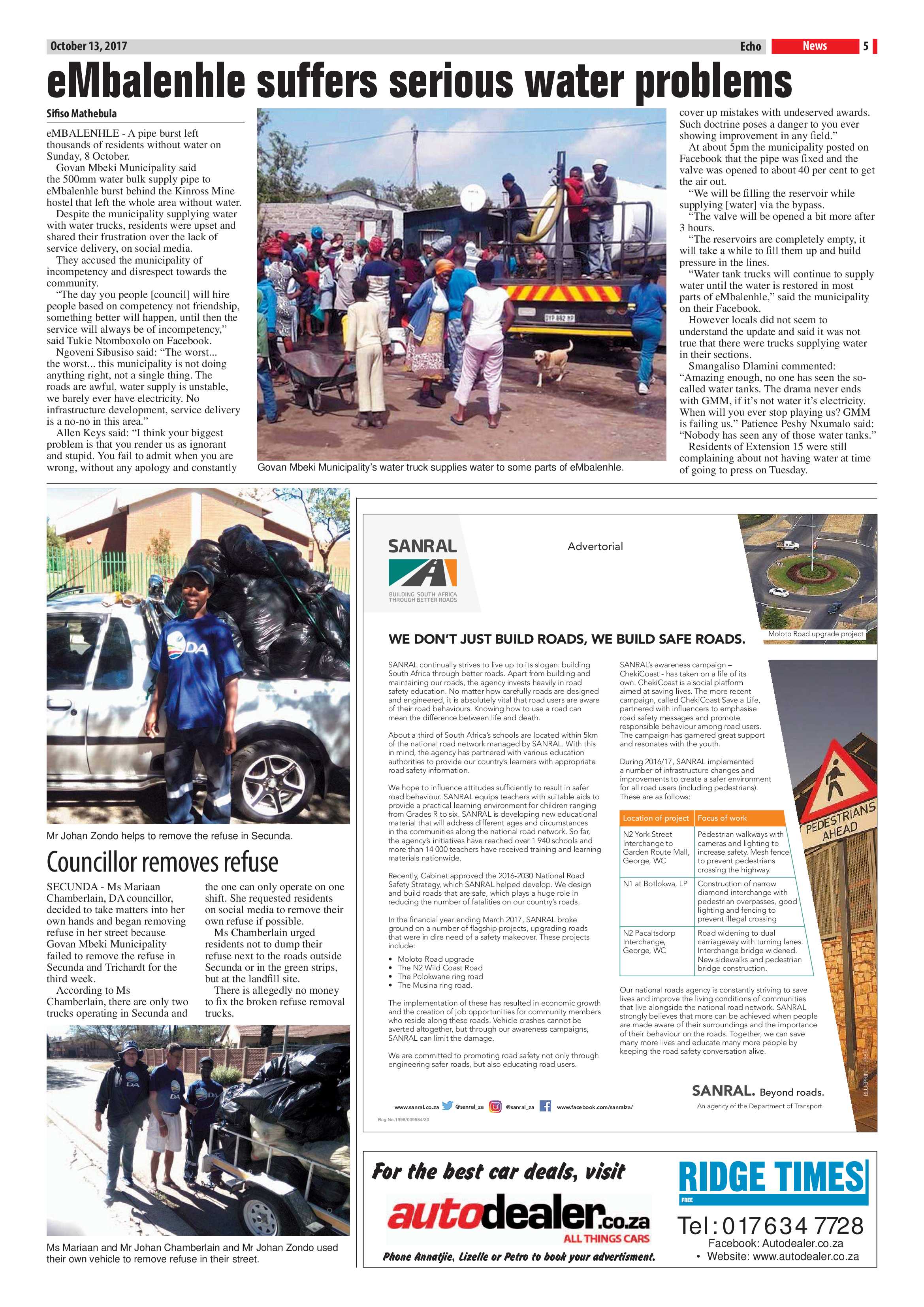 Echo, 13 October 2017 page 5