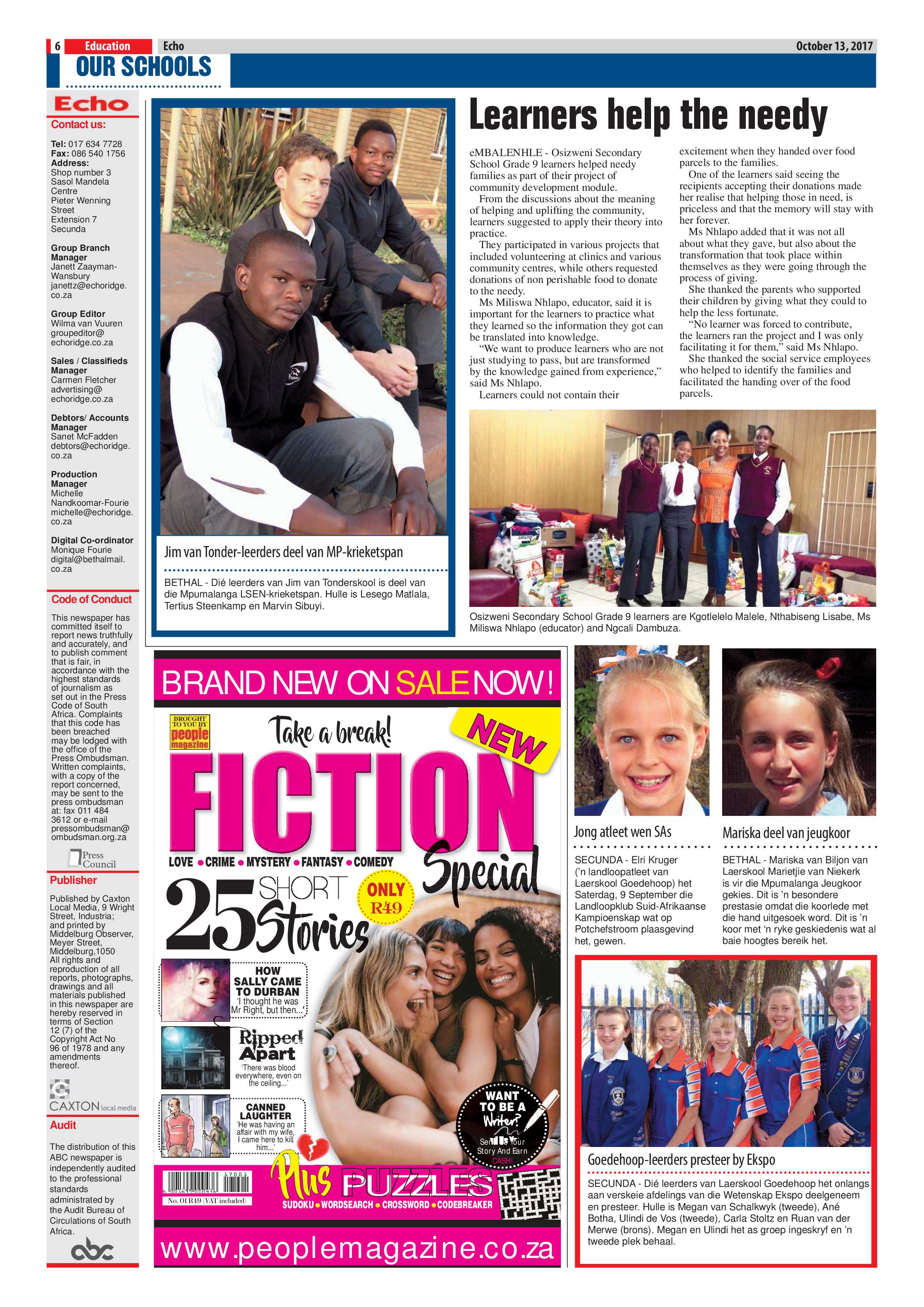 Echo, 13 October 2017 page 6