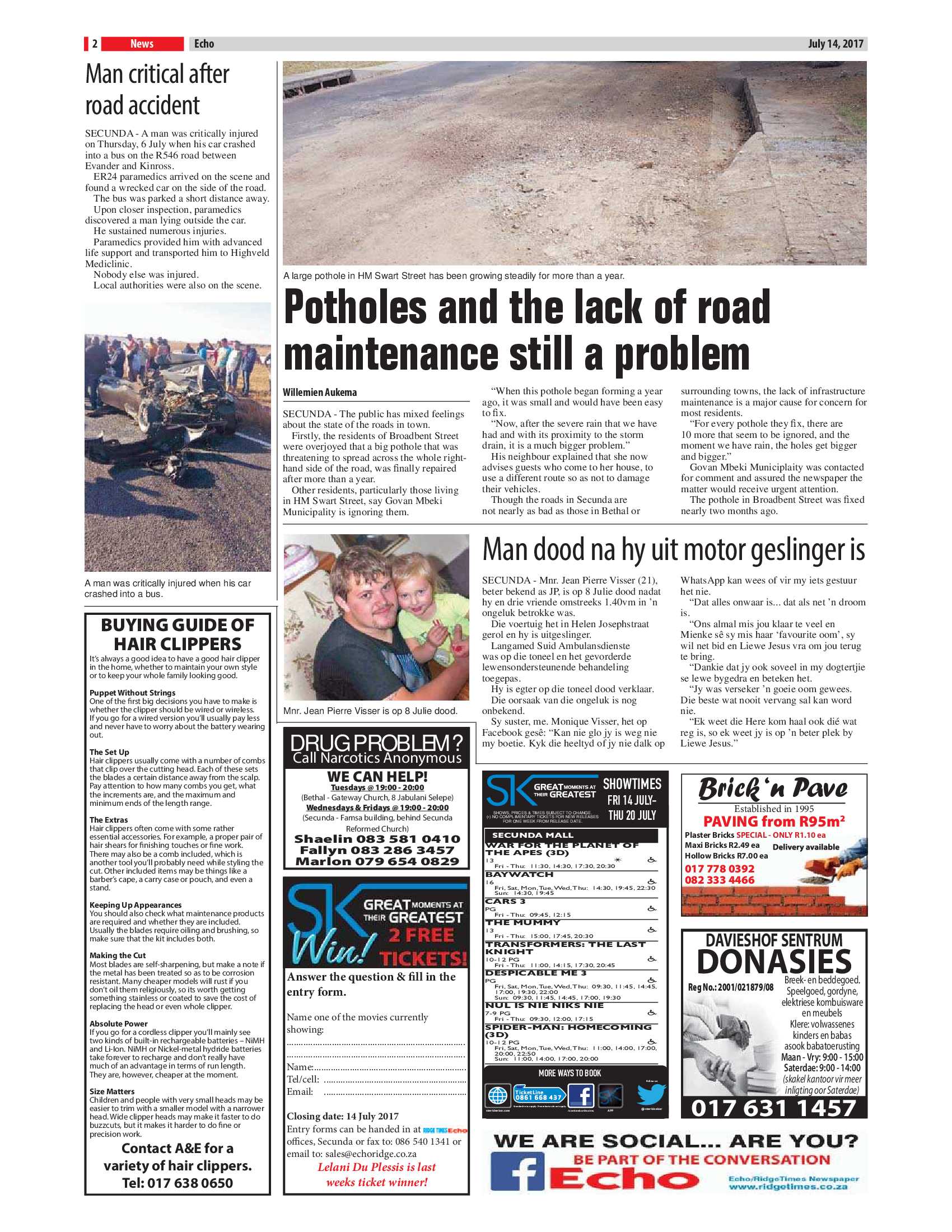Echo, 14 July 2017 page 2