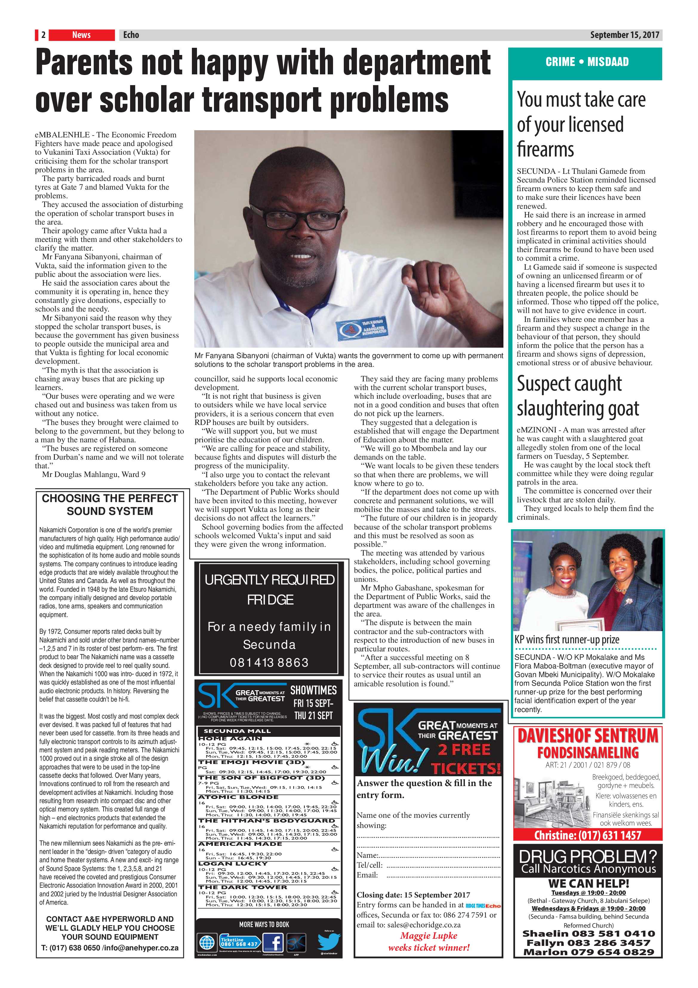 Echo, 15 September 2017 page 2