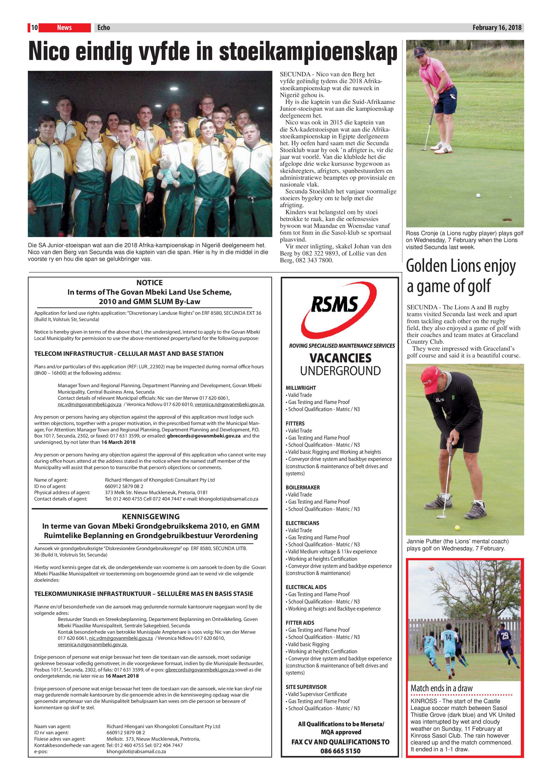 Echo, 16 February 2018 page 10