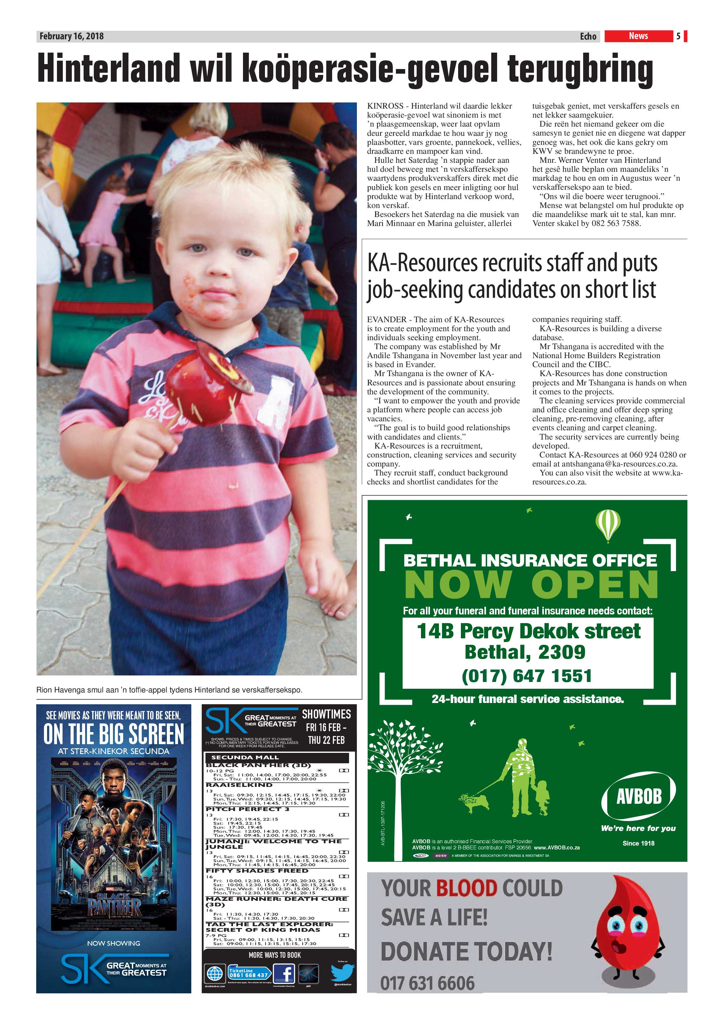 Echo, 16 February 2018 page 5