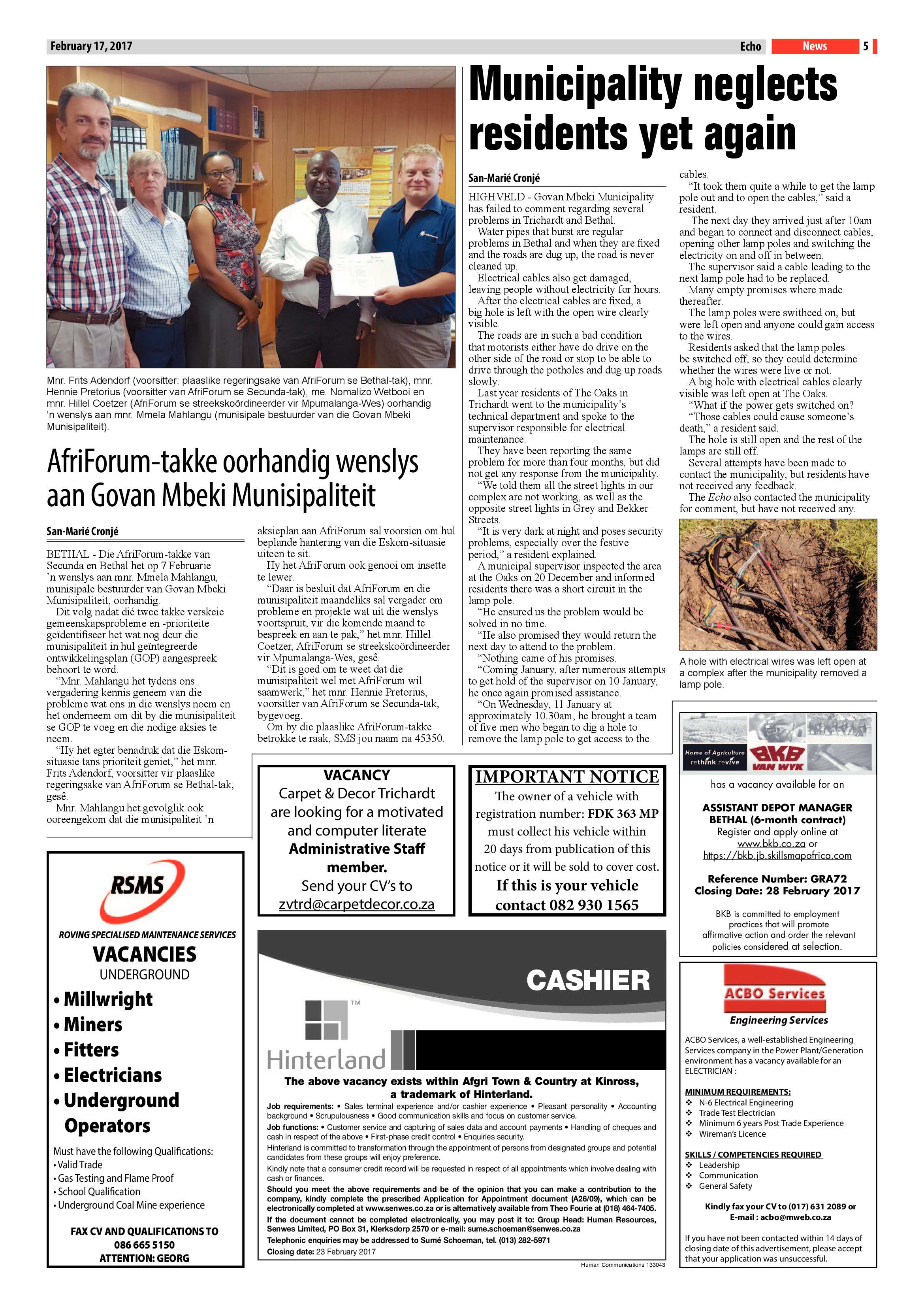 Echo, 17 February 2017 page 5